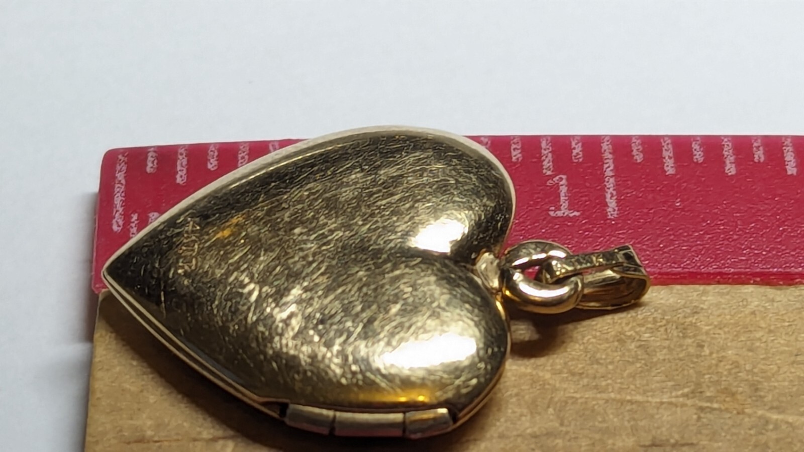 VINTAGE 14K YELLOW GOLD HEART PHOTO LOCKET ROSE HALLMARKED SIGNED 14K TK TRU-KAY