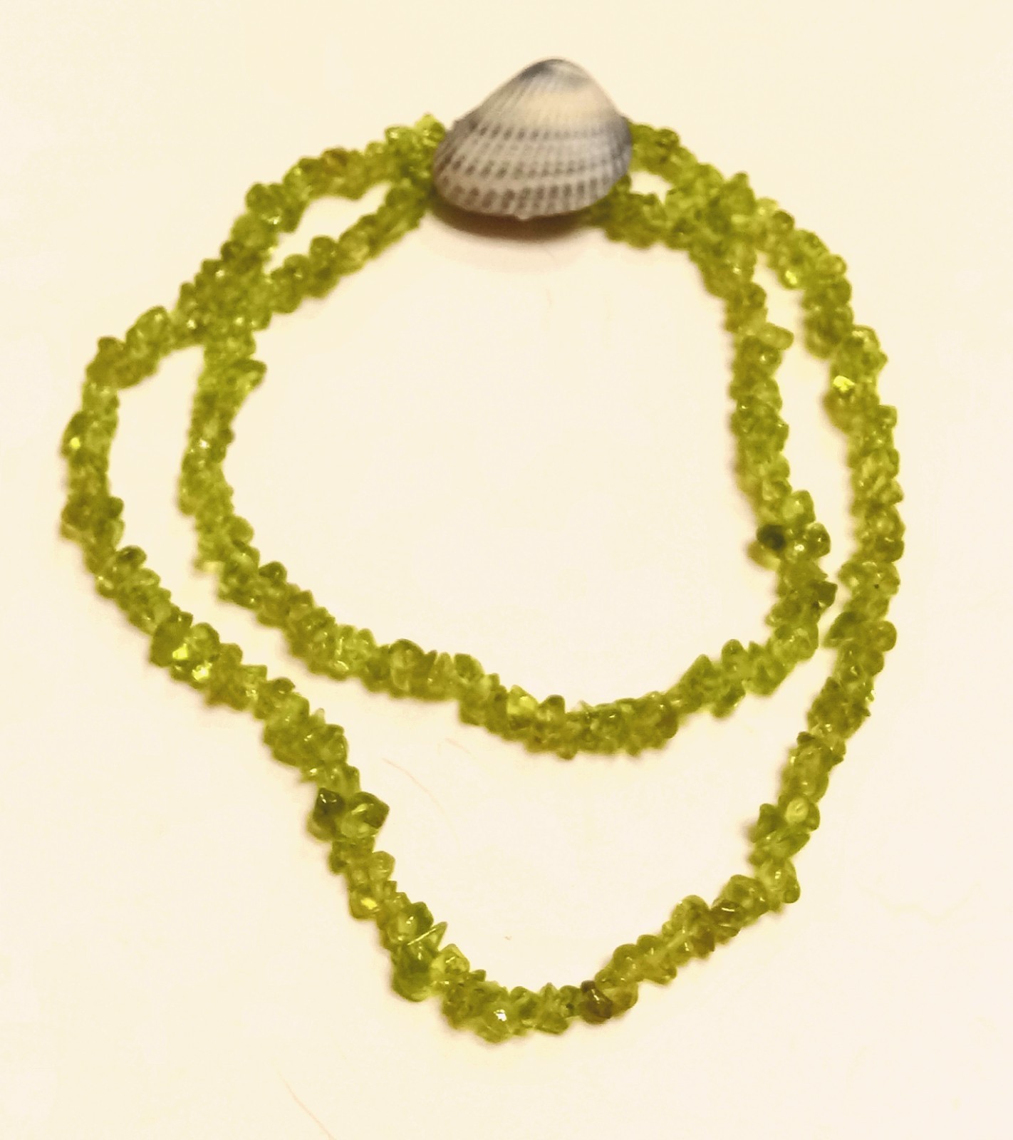 PERIDOT Necklace. Elegant Sterling Silver Fishtail Safety Clasp. ANY LENGTH.