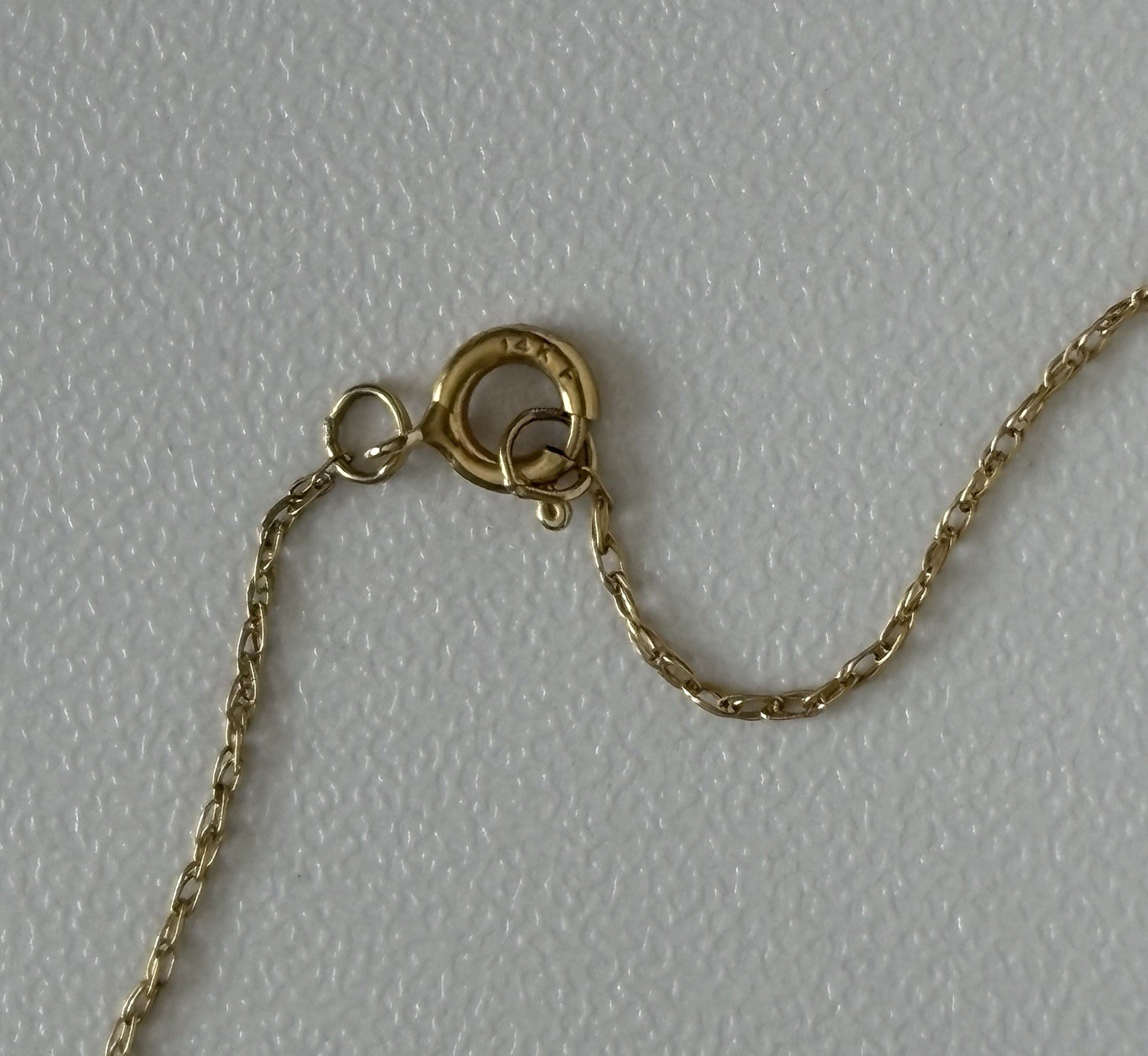14k Yellow and White Gold Round Circle Pendant 18” Chain Necklace Designer SLC