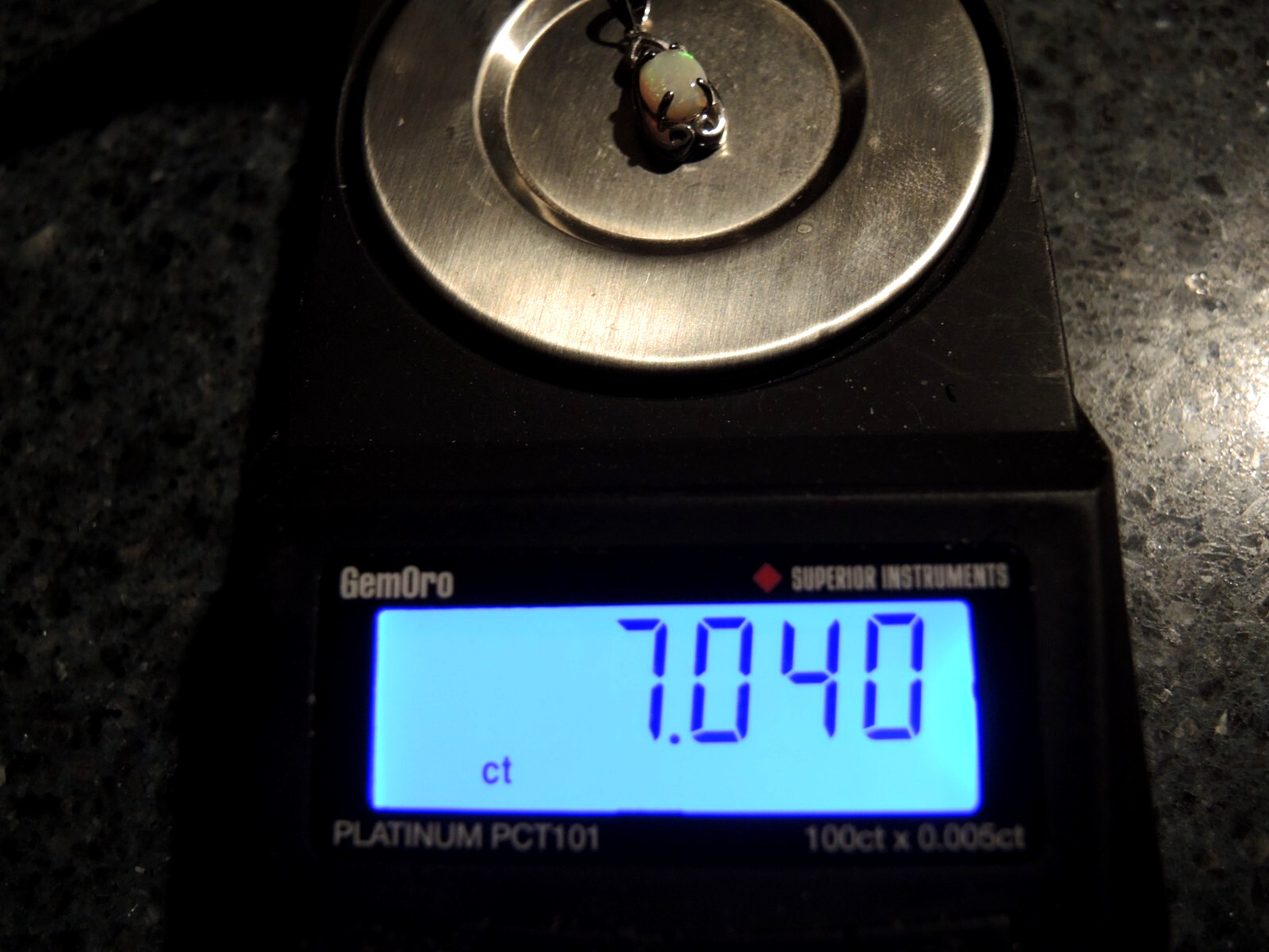 Australian Solid Semi-Crystal Opal Pendant