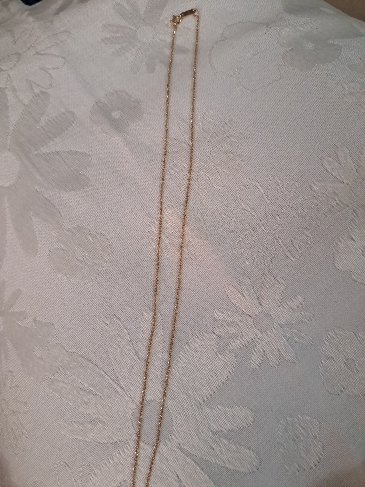 Dainty Solid 10K Yellow Gold Chain Necklace 1.07g Thin Sparkle Link Stamped CCJ