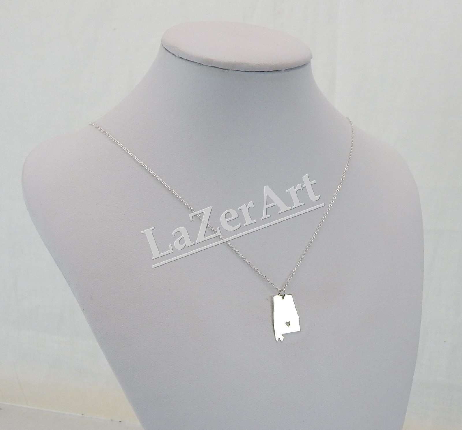 Alabama Necklace – Sterling Silver Jewelry – Gold – Rose Gold – Engrave
