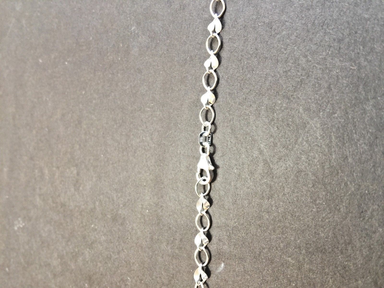 .925 STERLING SILVER ITALIAN DESIGNER CHAIN 18″ TWIST & OVAL MADE IN ITALY J 312