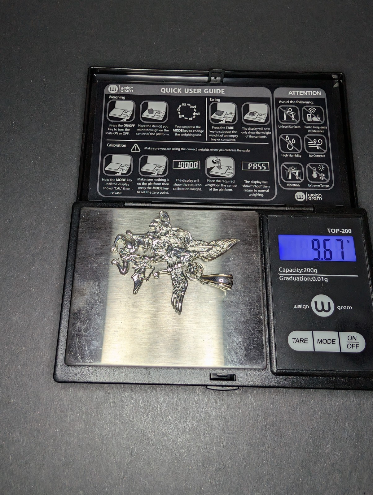 Solid 925 Sterling Silver St. Michael Pendant