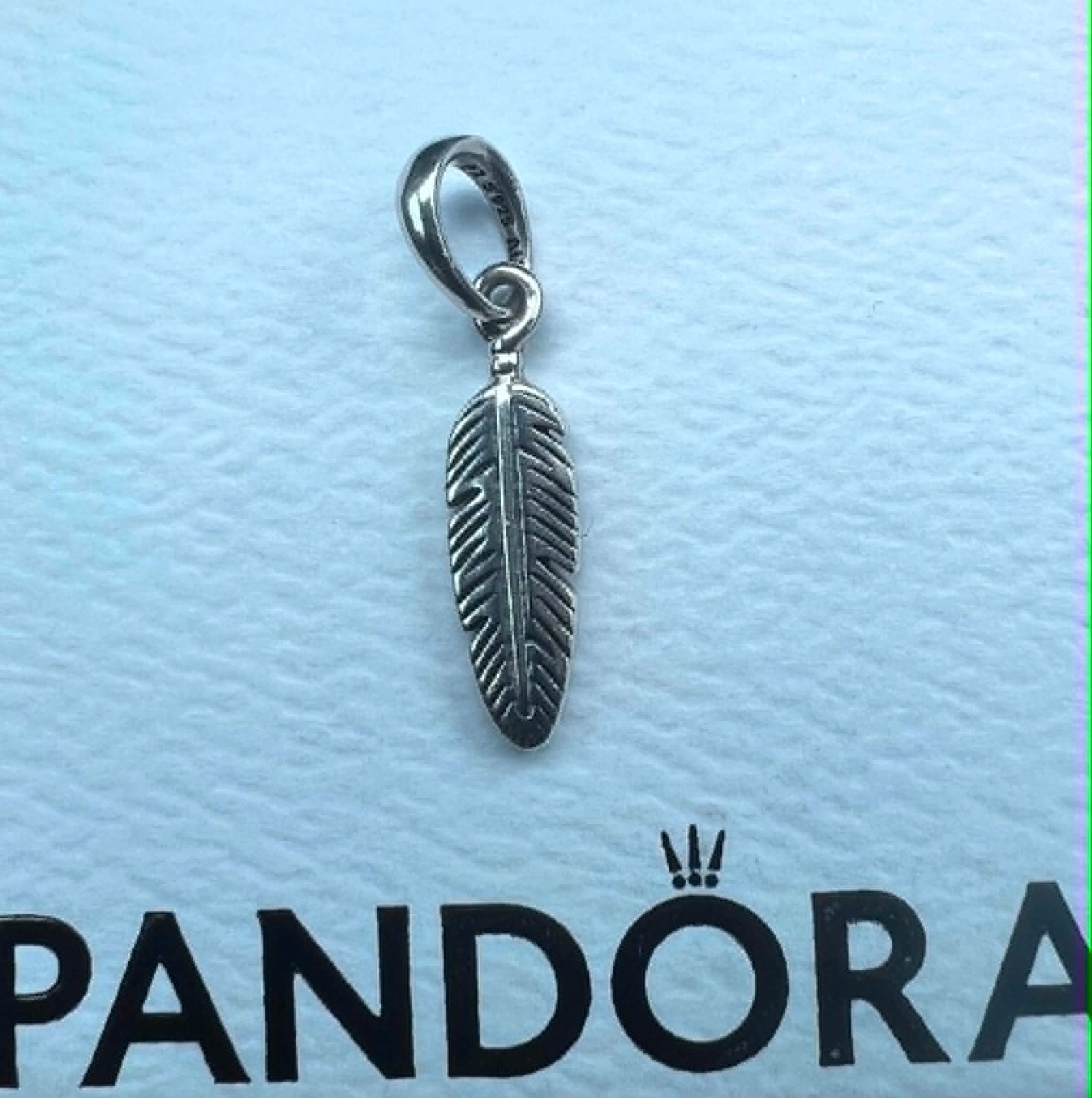 Authentic Pandora Spiritual Feather Pendant #397216