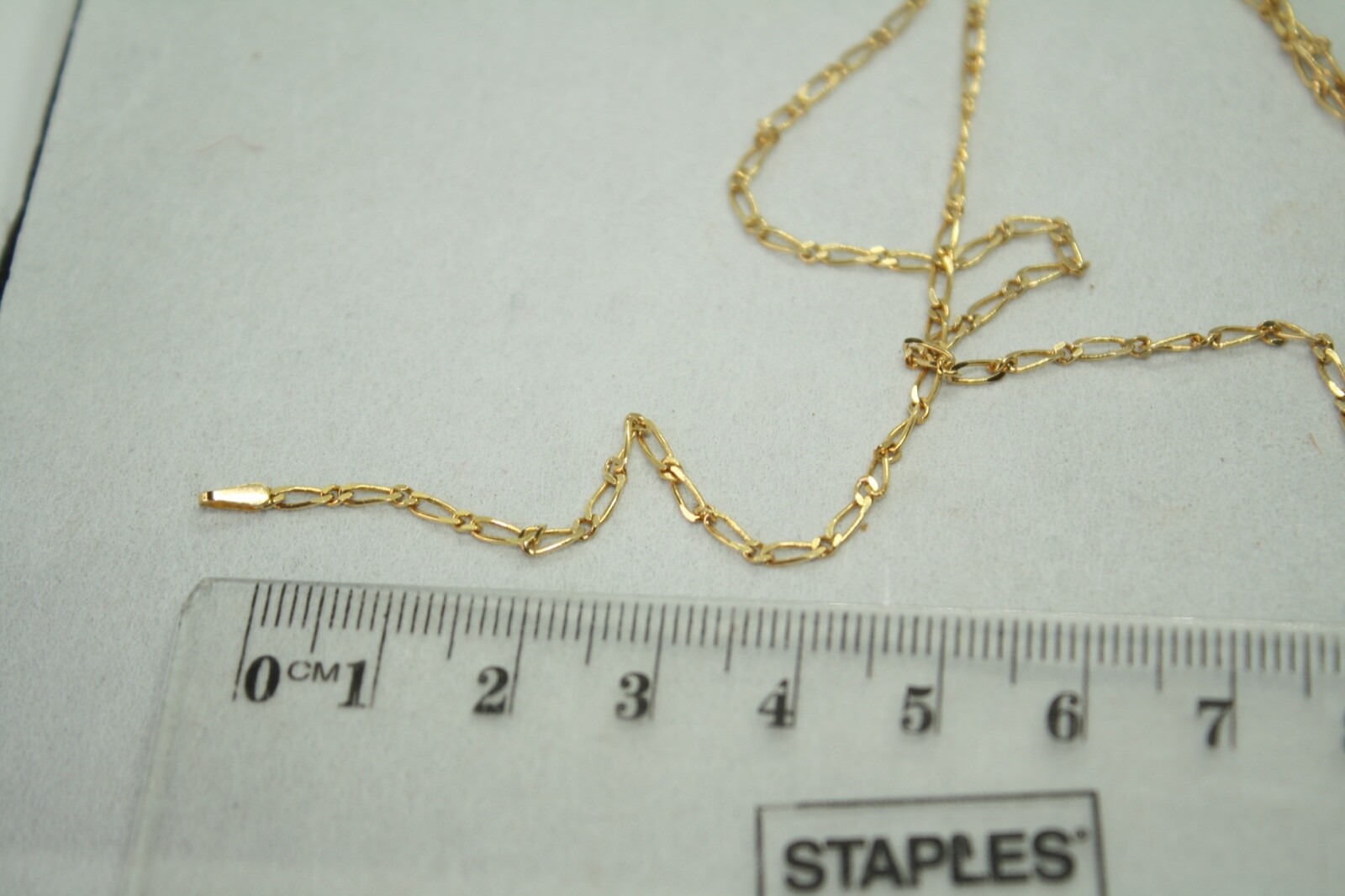 100% Genuine 9k Solid Yellow Gold 1:1 Figaro Necklace Chain Extra Long 70cm