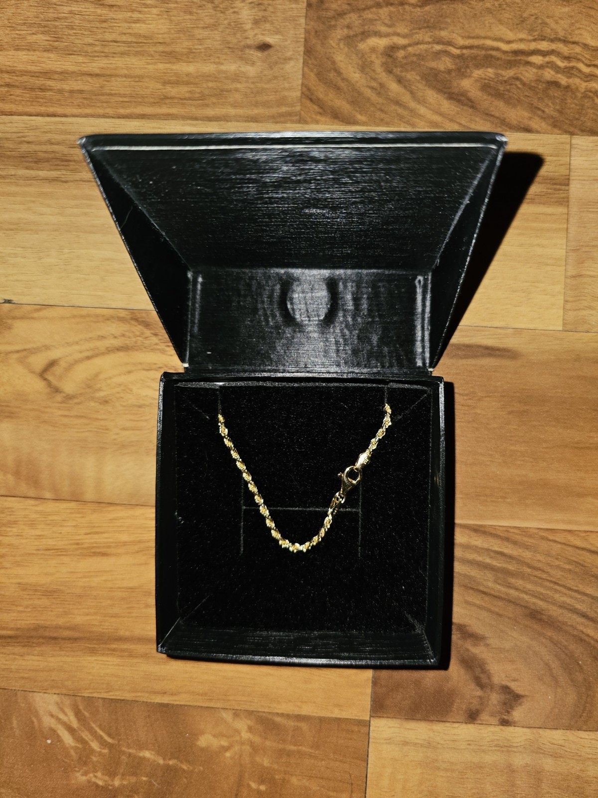 NIB 2.5mm D/C 18k Gold Bonded 24″ Rope Chain Made n Italy