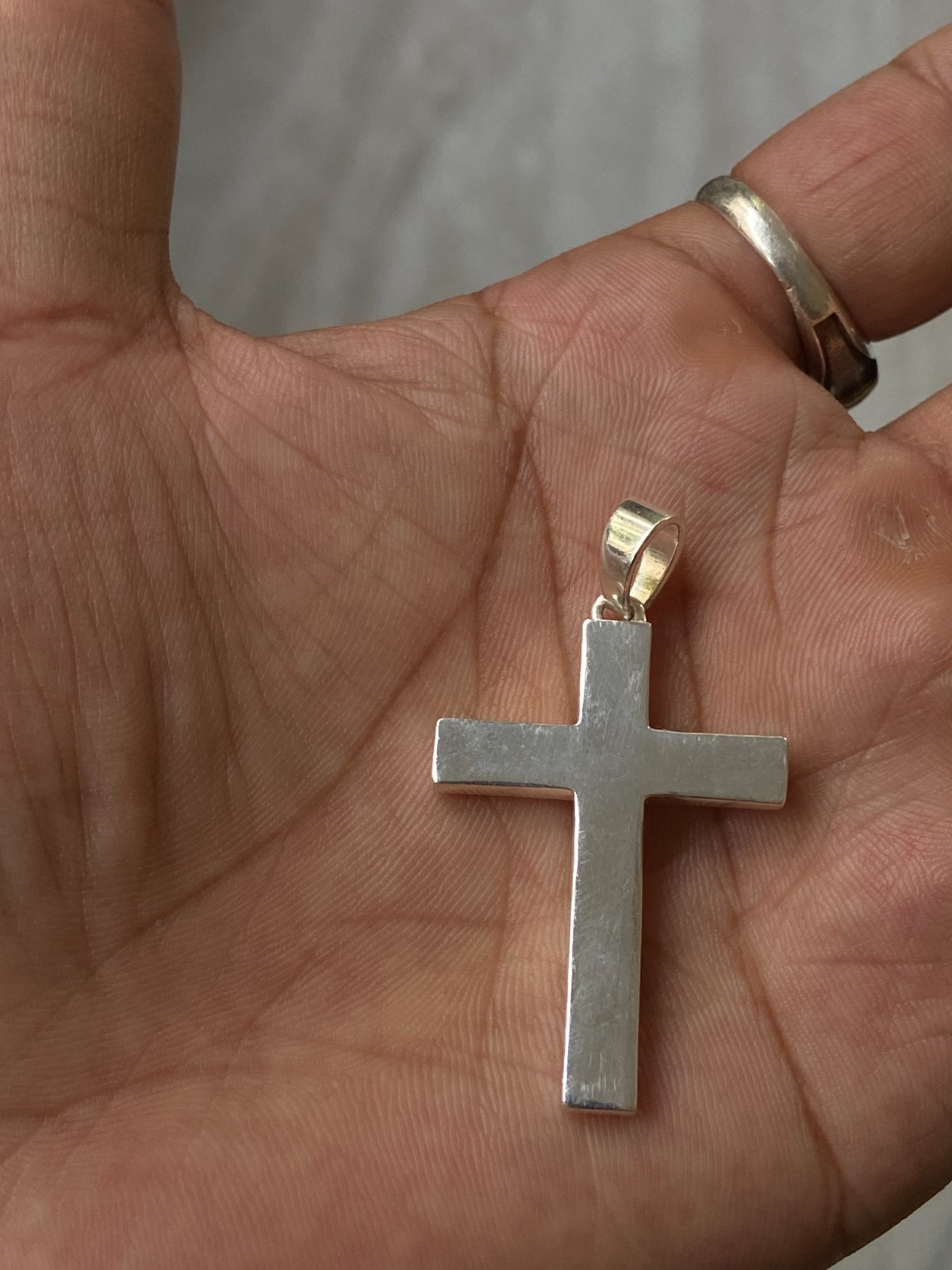 925 Sterling Silver Crucifix Cross Pendant INRI Jesus Christ Religious Charm