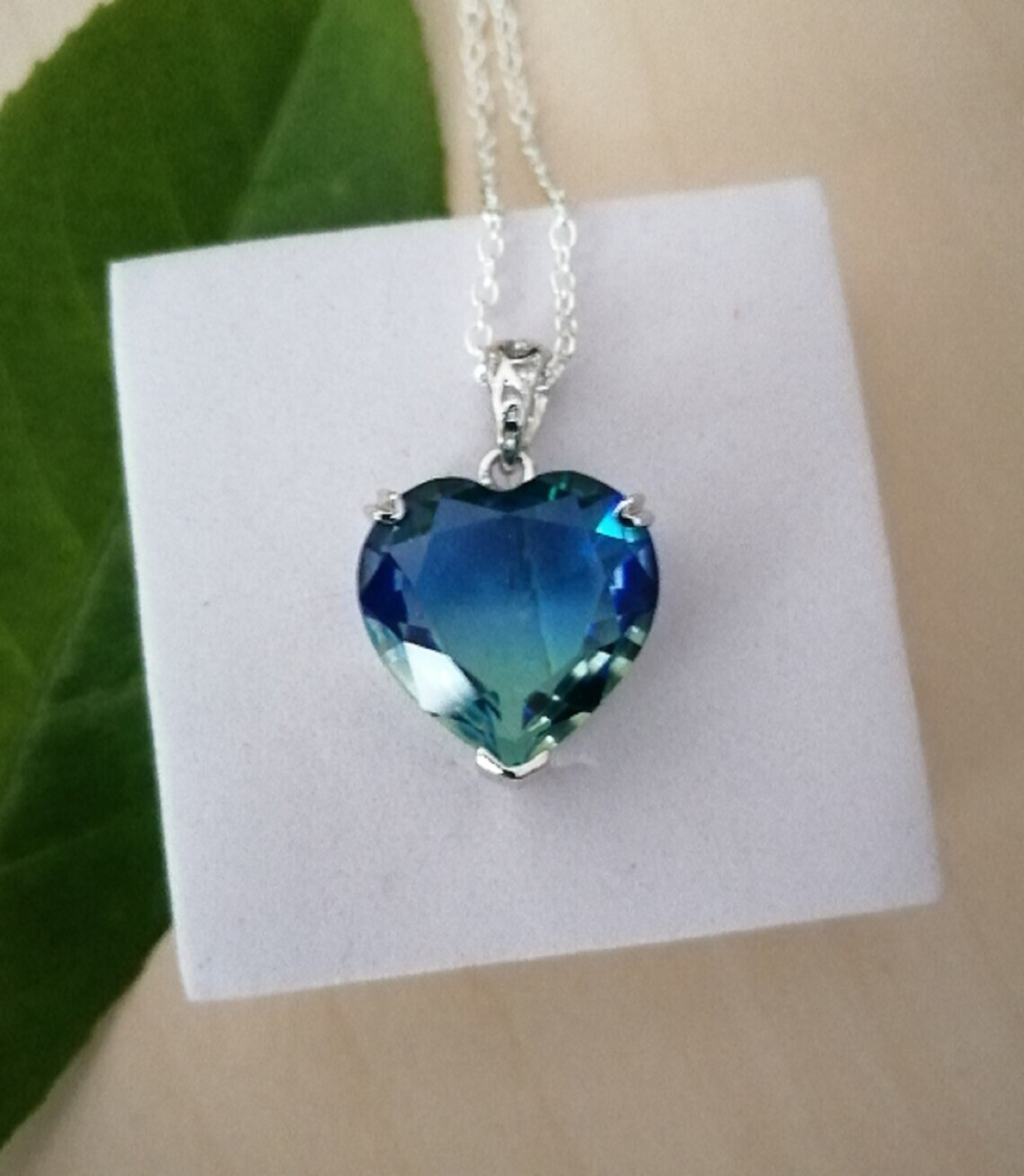 Beauty Blue Topaz Gemstone 925 Sterling Silver Handmade Pendant S-41
