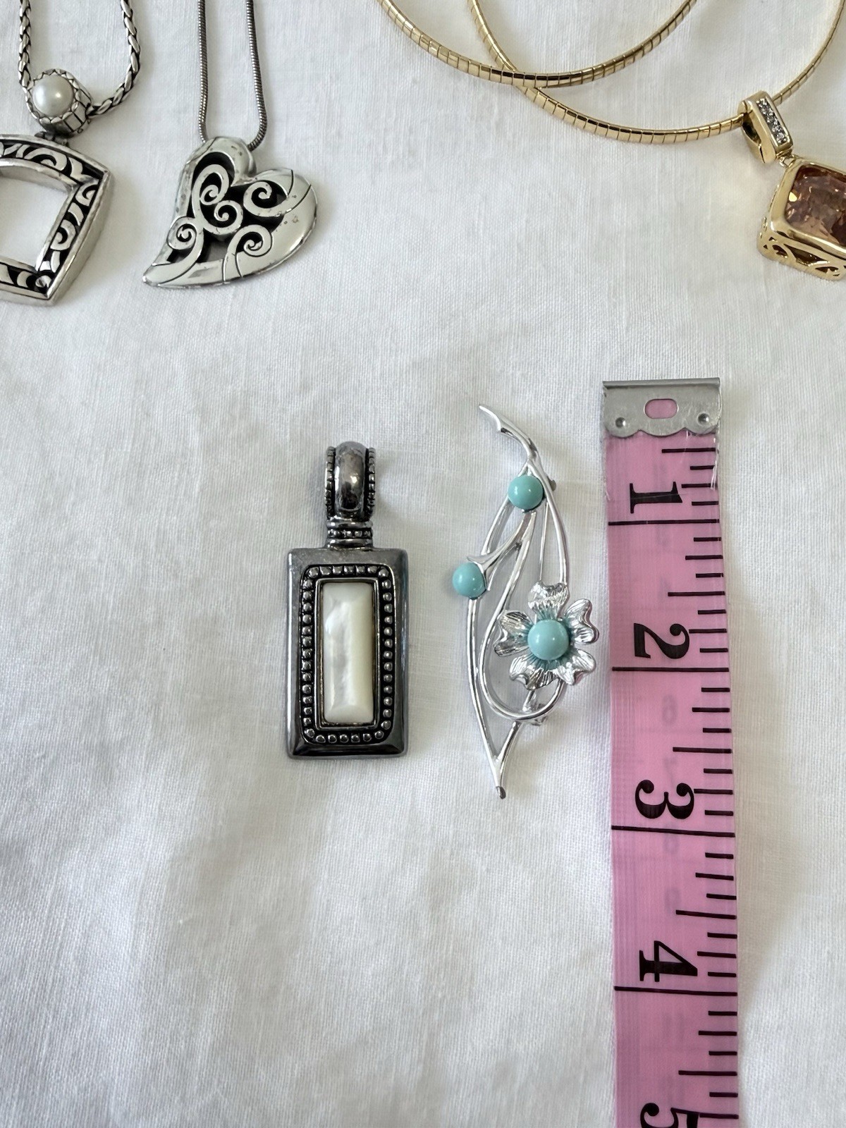 Brighton | Pendant Necklace Lot Silver Tone Fashion Jewelry | Extra Assorted Pcs