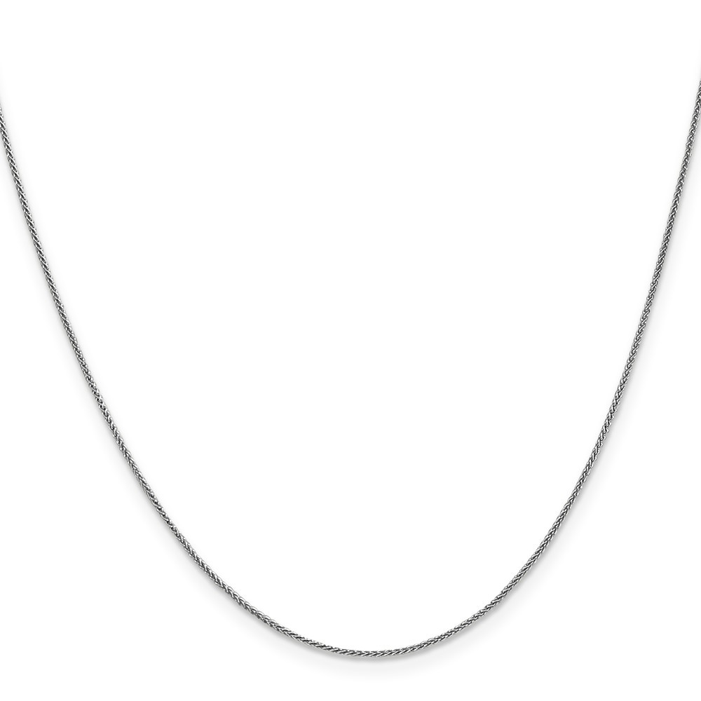 10k White Gold .8mm Spiga Chain Necklace 22″ for Women 1.61gm
