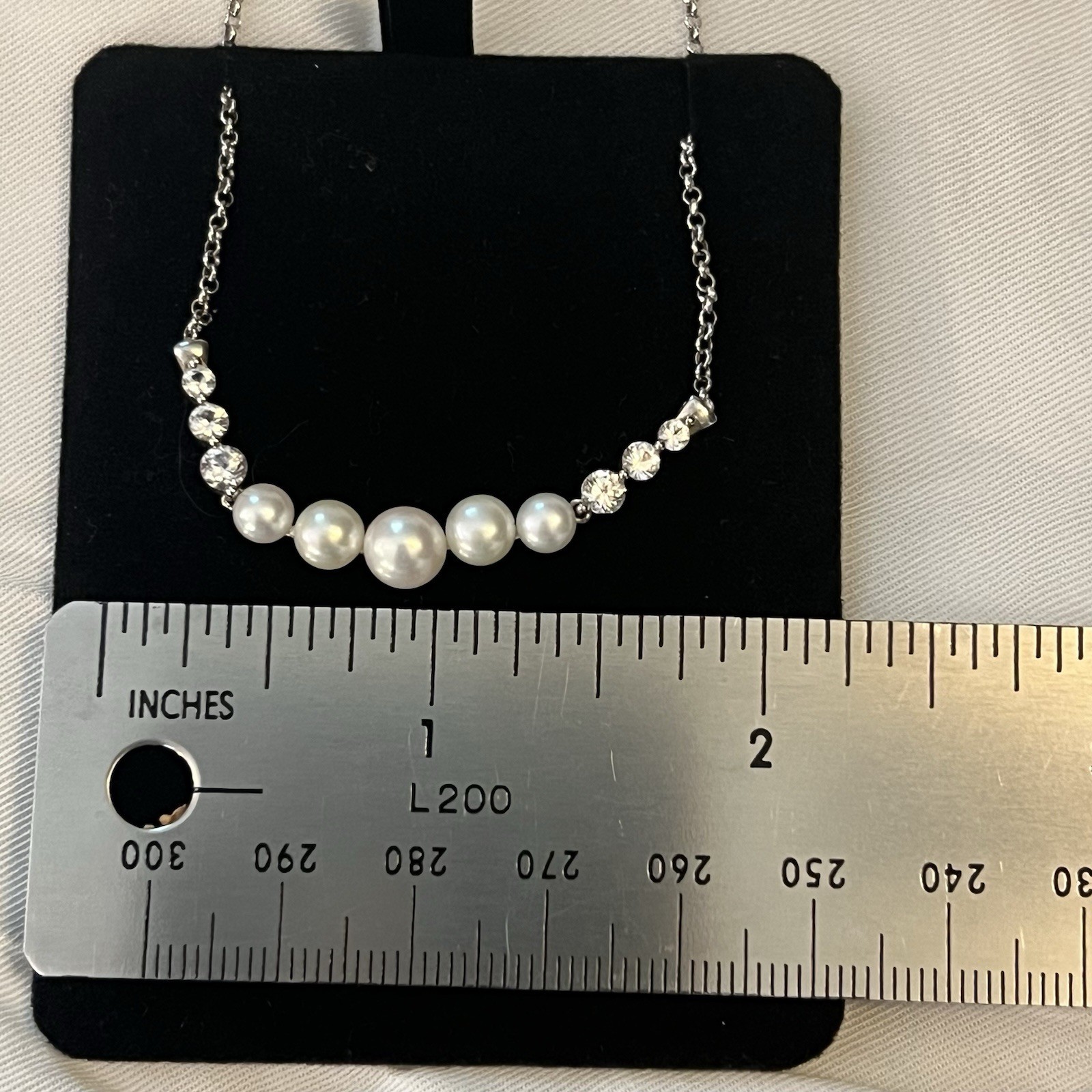 Kay Jewelers Cultured Freshwater Pearl Necklace Sterling Silver 18 inches – NIB