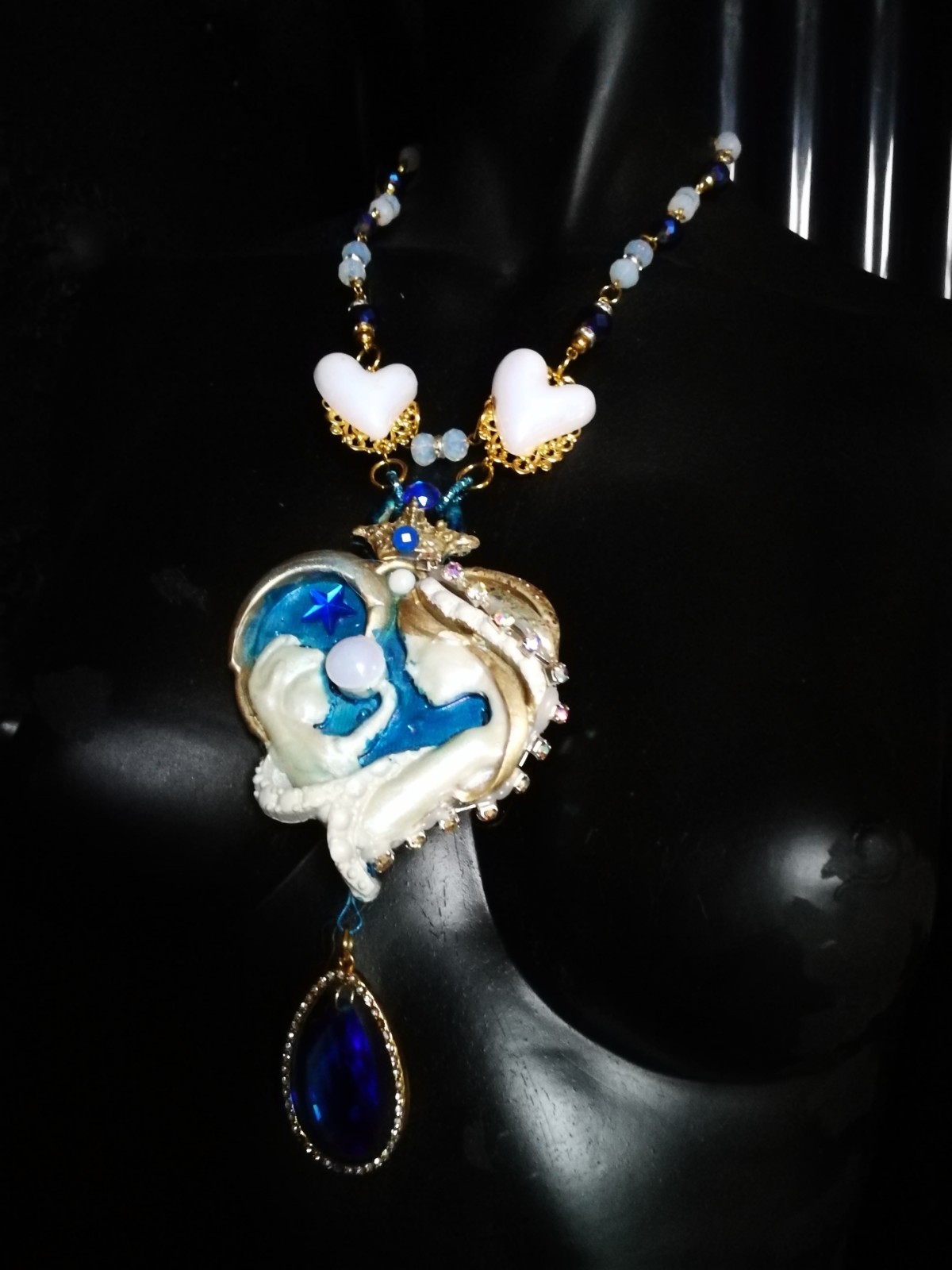 Luxury Fine Jewelry Statement Necklace Pendant Charm Belle Epoque Maternity Bib