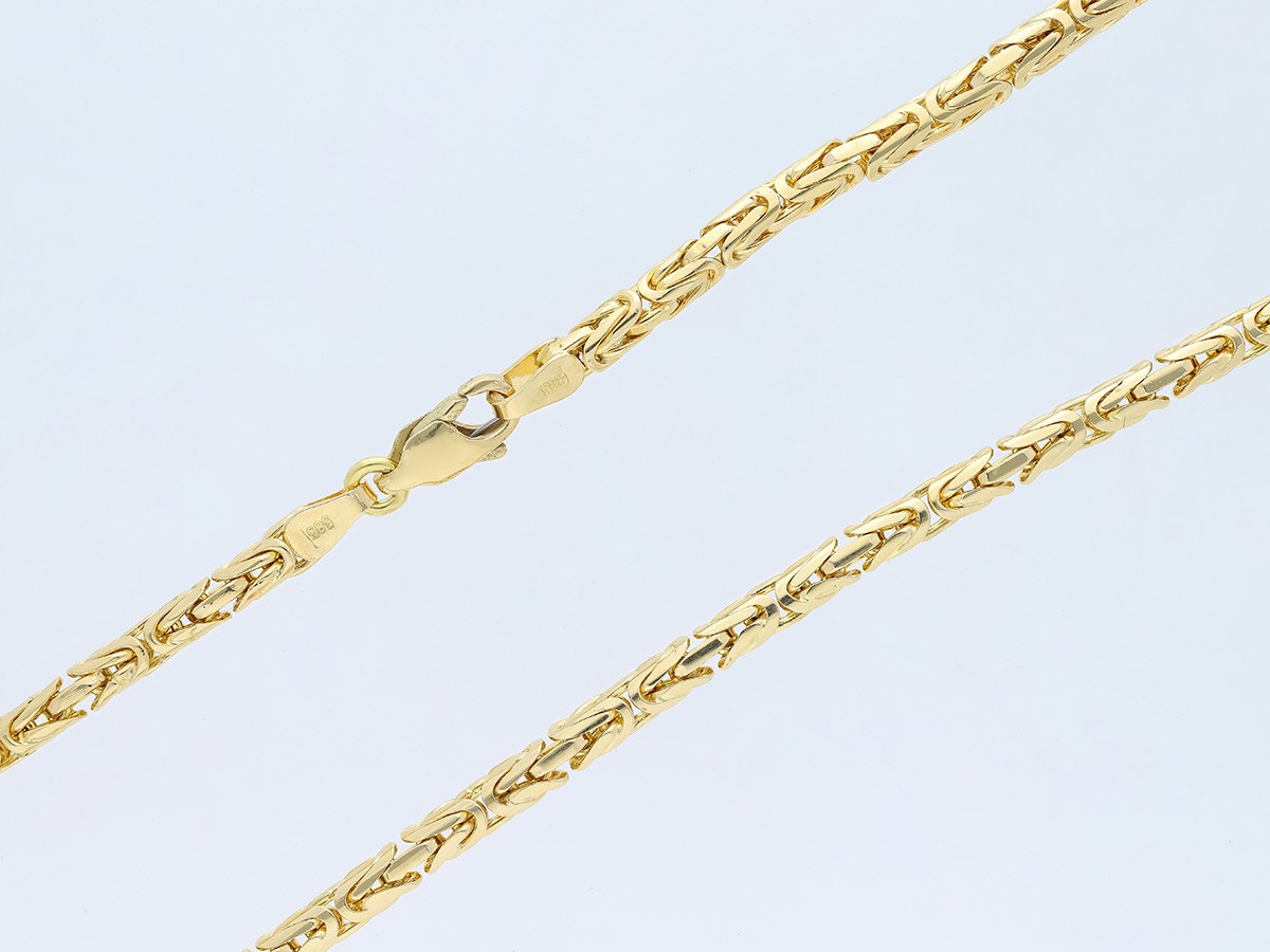 King Chain 585 Yellow Gold 14K 70cm 59.19 Grams Detail Jewelry Great Price