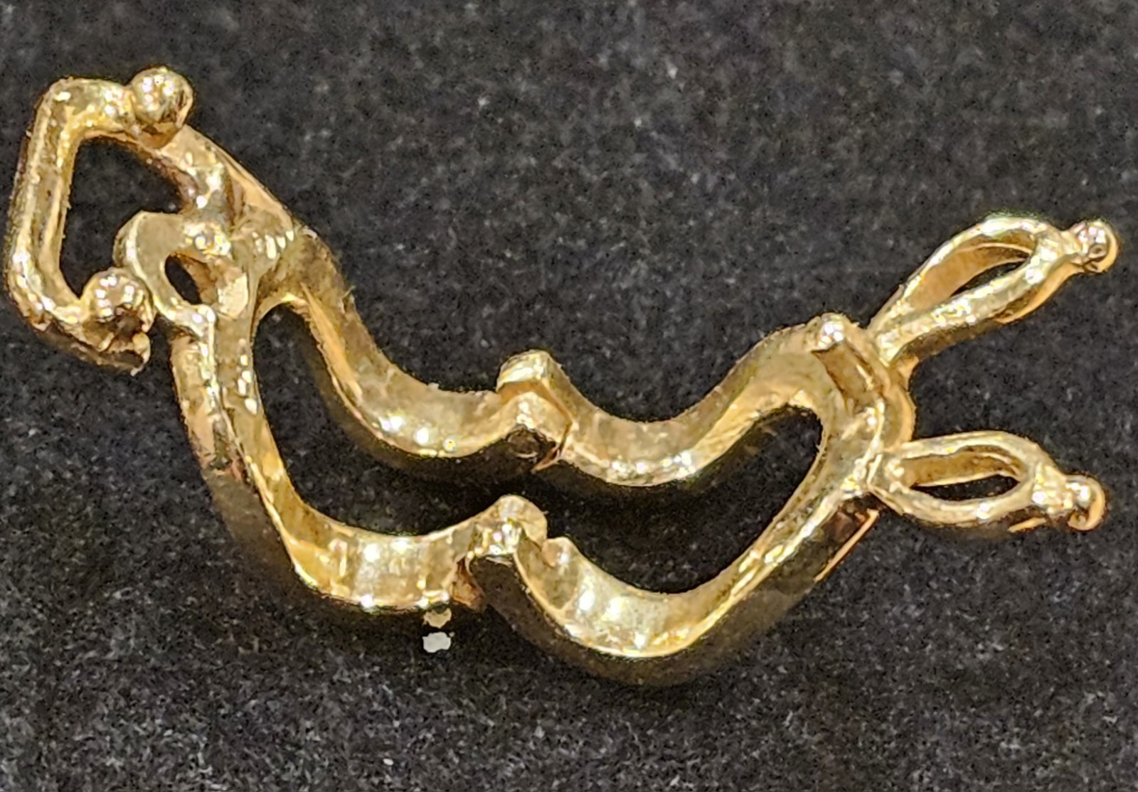 14KT Gold Pendant Enhancer Slide Clip For Pendants Hanger On Necklaces 3 Gram