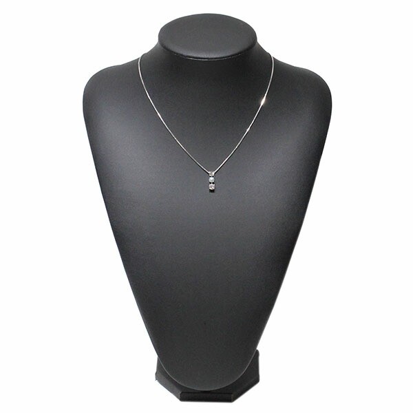 Platinum Diamond Slide Chain Necklace D1.219ct VS-2/VERY GOOD 45cm Pt900/850