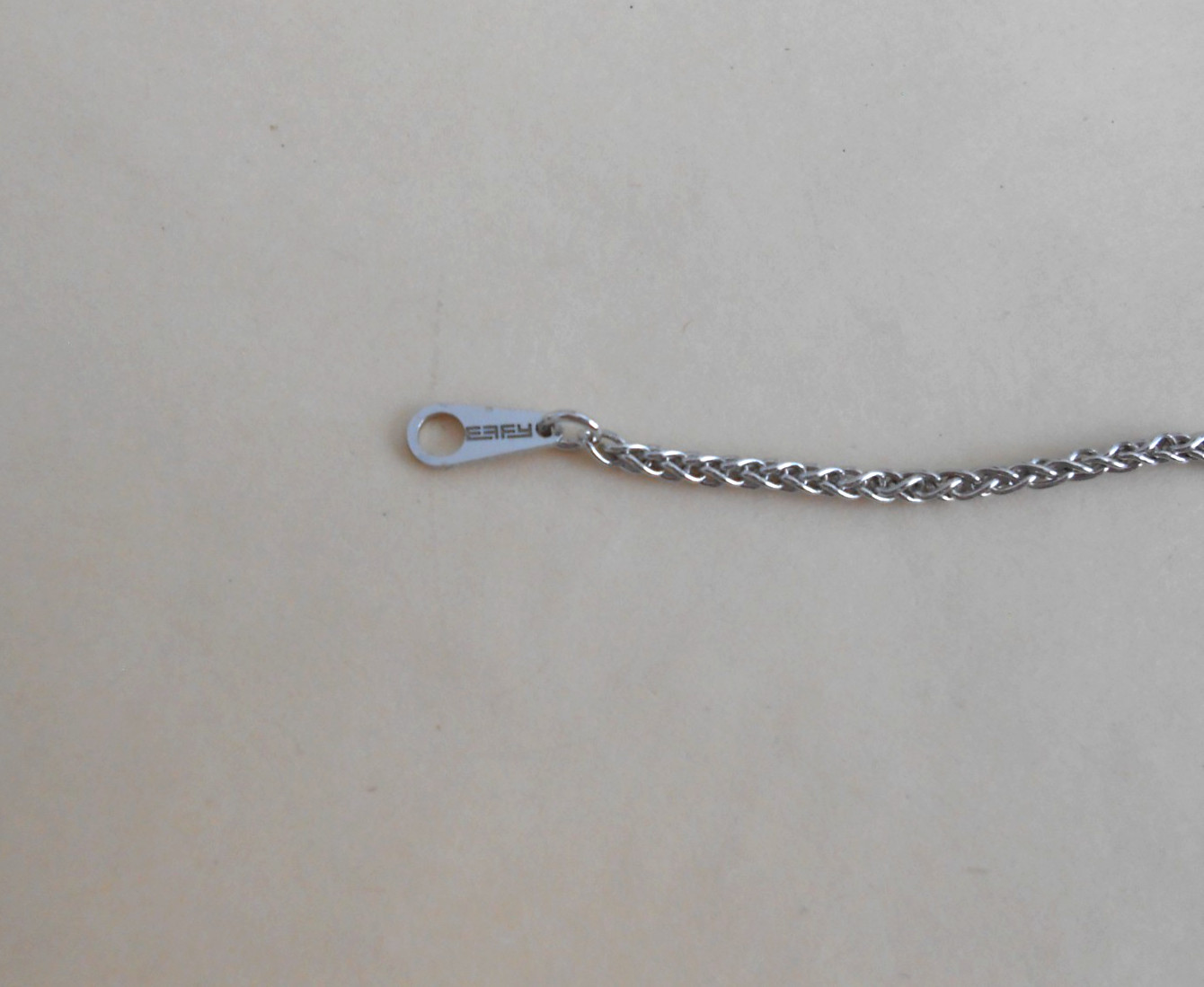 EFFY Sterling Silver 2mm Spiga/Wheat Chain Necklace 18″