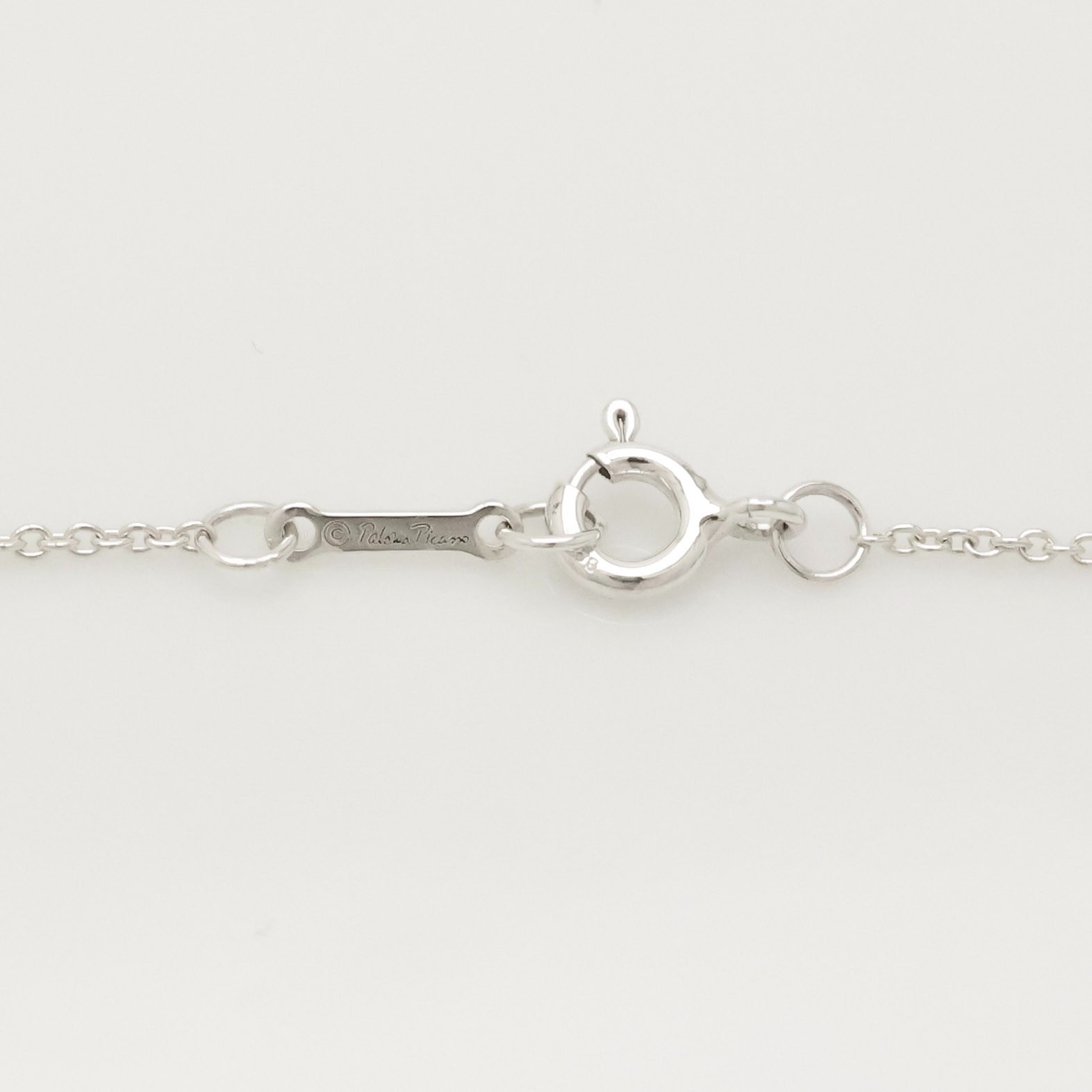 Authentic Tiffany & Co. Crown of Heart Pink Sapphire Necklace 16″ Silver w/Pouch