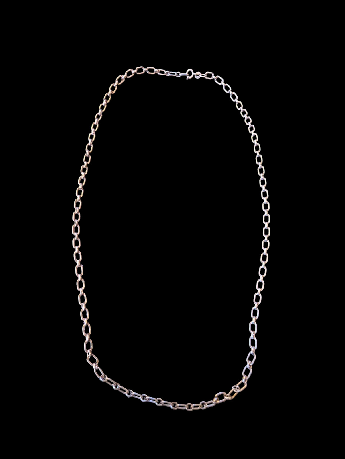 925 Sterling Silver Chain Link 23.5″ 4.2mm Wide Necklace
