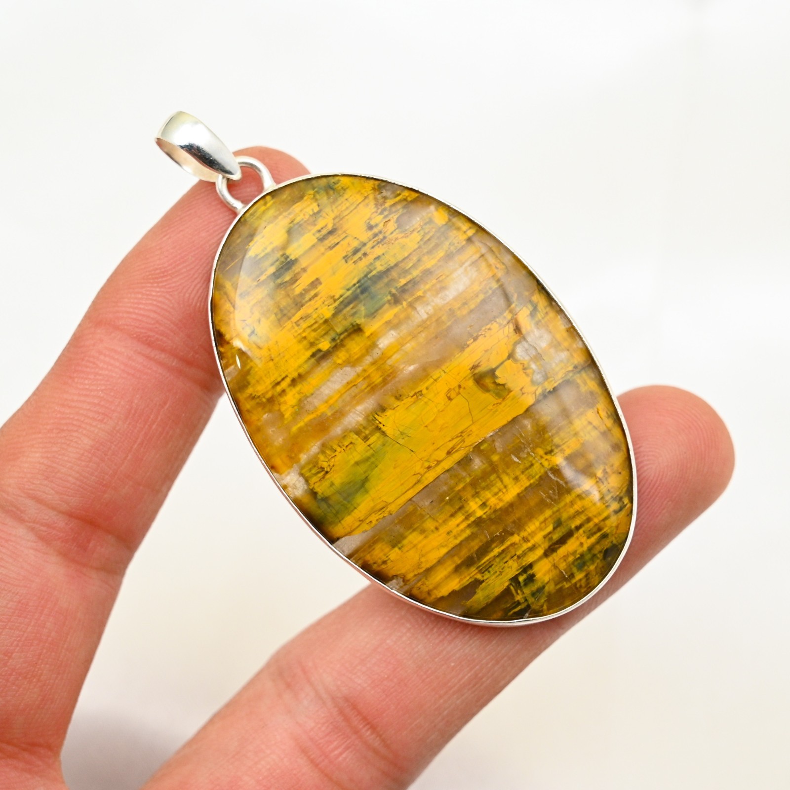 Neelite Gemstone 925 Sterling Silver Handmade Pendant Jewelry Gift For Wife
