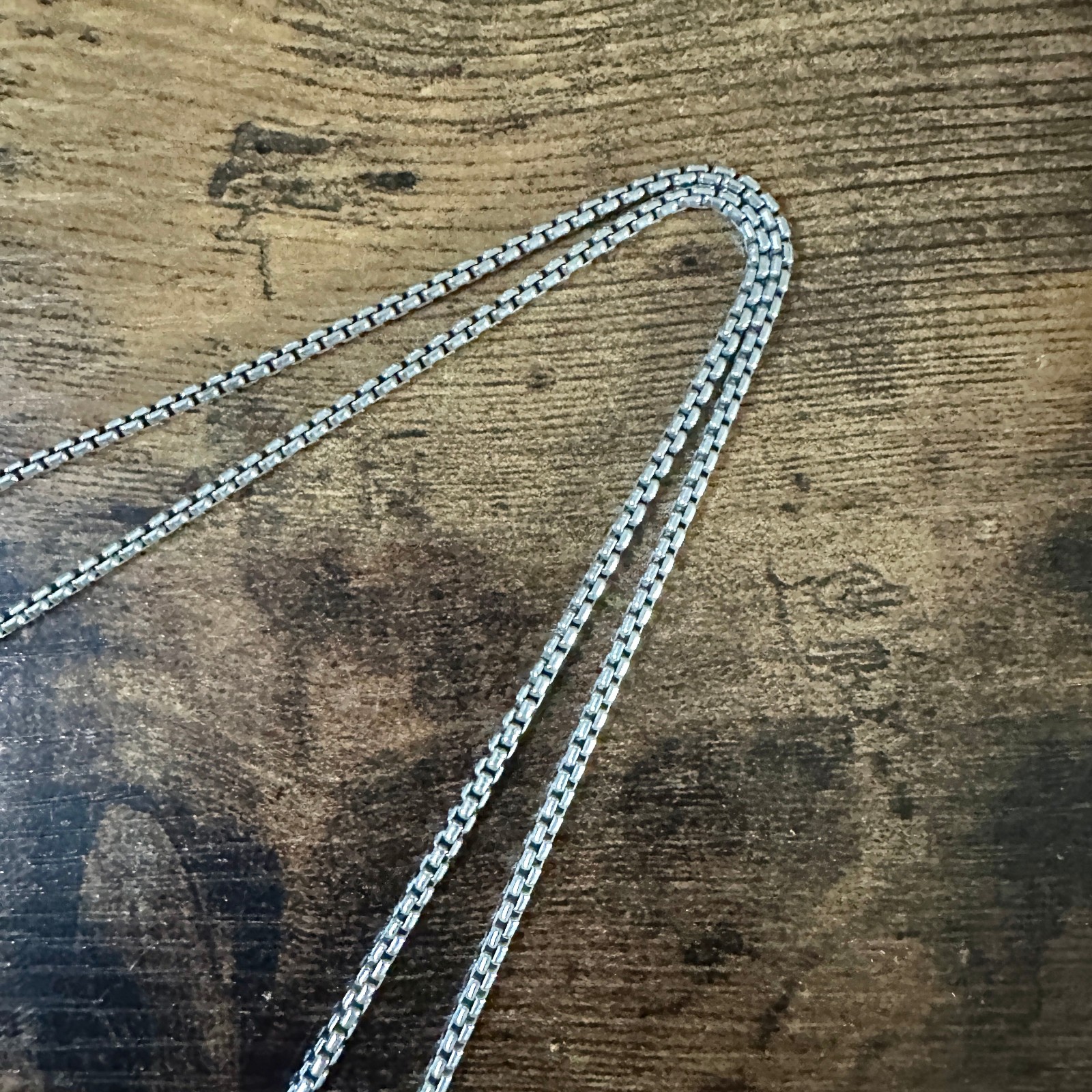 David Yurman Box Chain Necklace in Sterling Silver – 2.7mm – 20″ – FREE SHIPPING