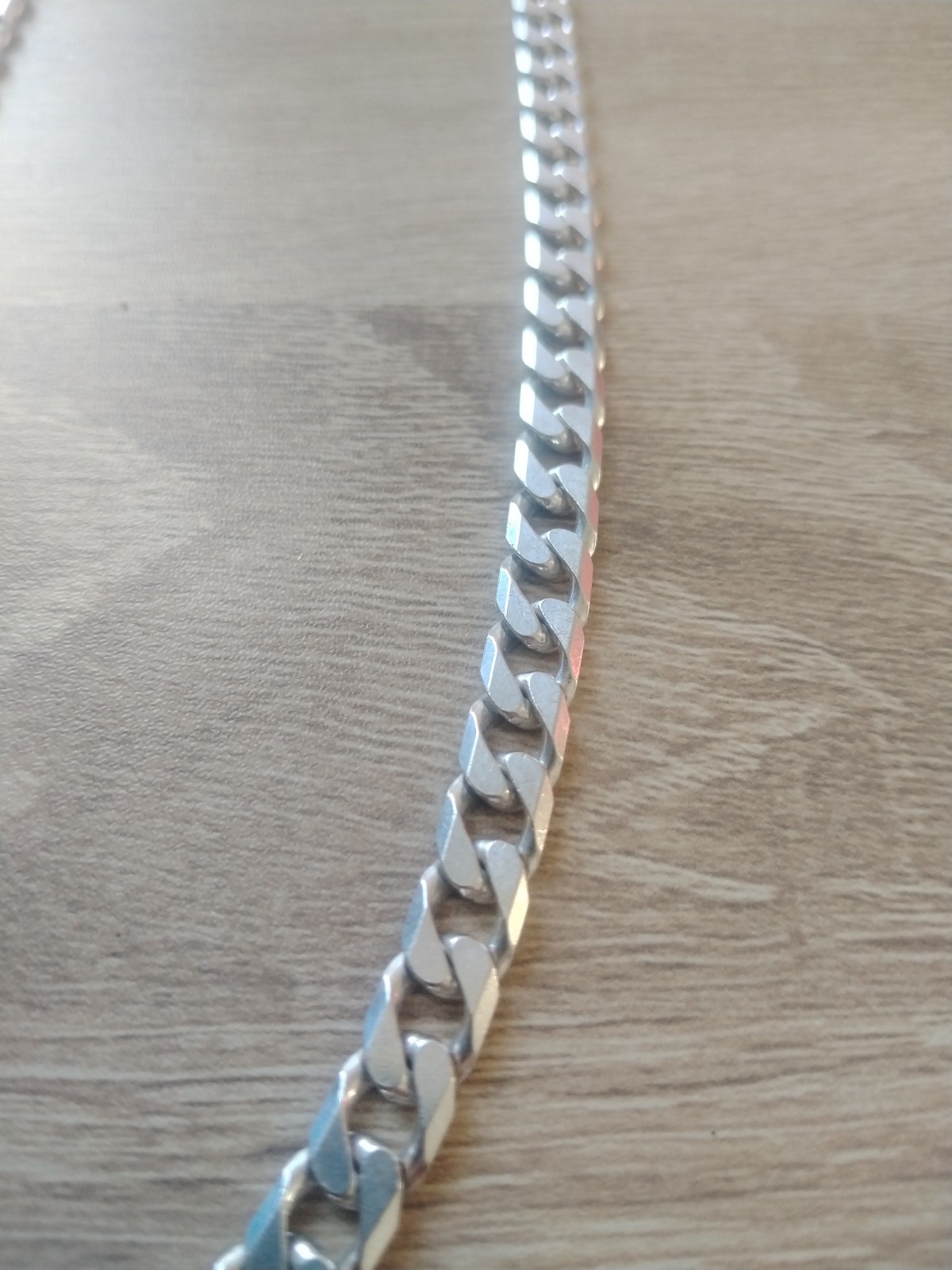 20 inch 925 MENS STERLING SILVER 49.7g 20.5 CURB LINK CHAIN Necklace 52cm cuban
