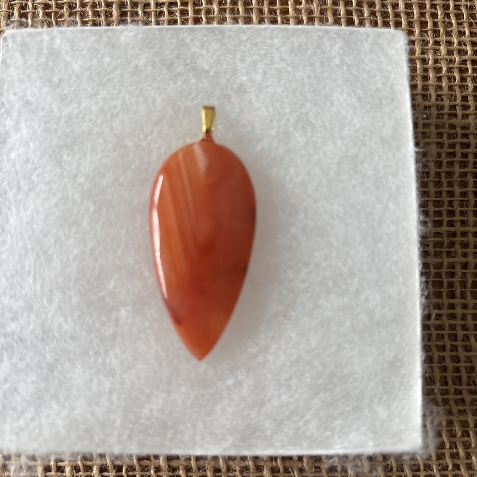 Carnelian Pendant Necklace