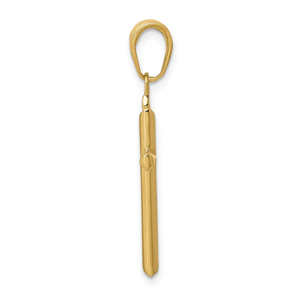 10K / 14K Yellow Gold Reversible Latin Cross Pendant