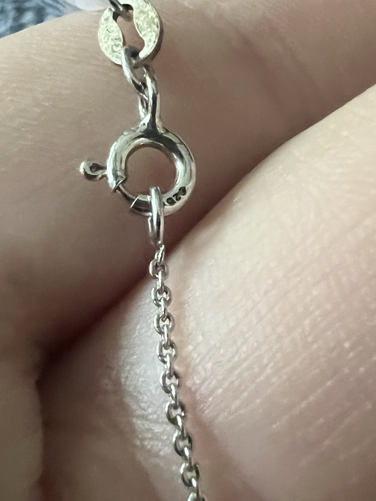 Sterling Silver Diamond Necklace Round Pendant .925 Flower Filigree $200 Retail
