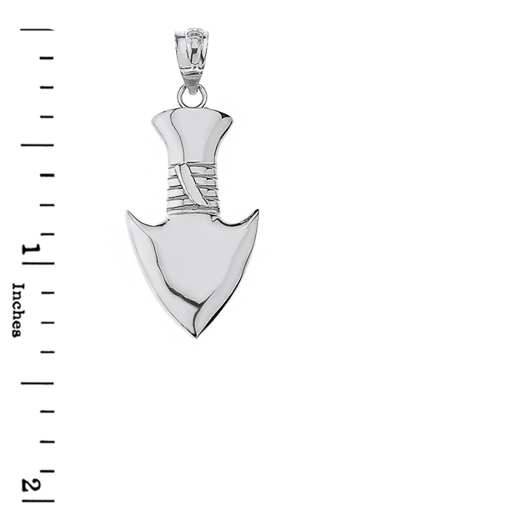 Solid Gold Arrowhead Pendant Necklace (Available in Yellow/Rose/White Gold)