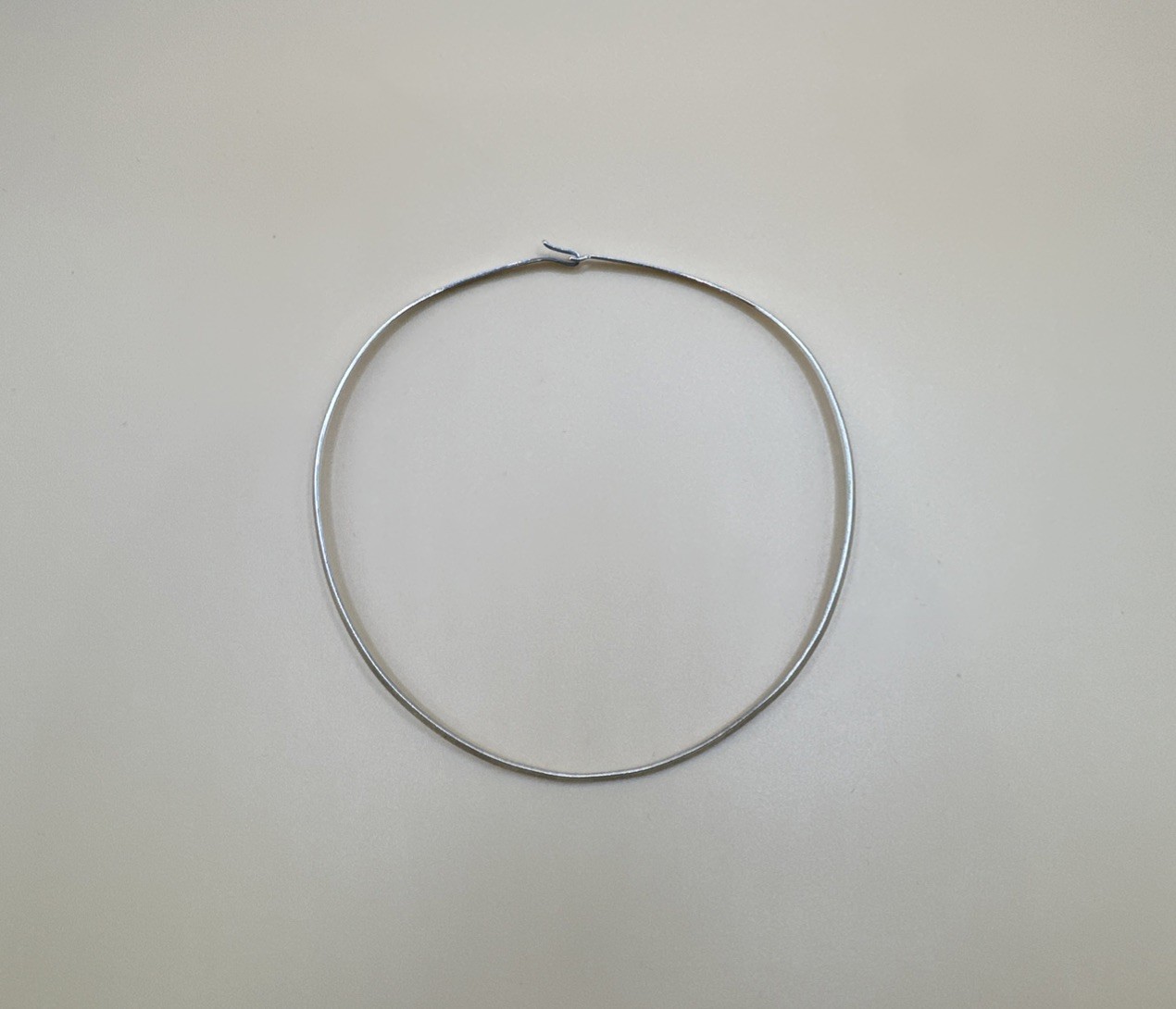 Vintage 925 Sterling Silver Neck Ring Choker Necklace