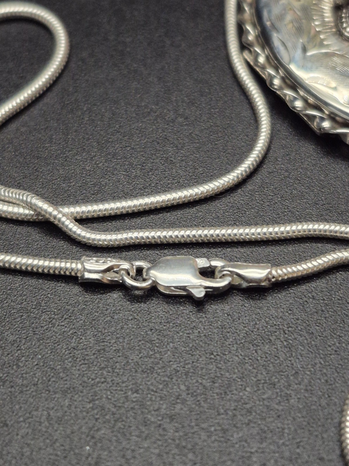 LOCKET – Fully Hallmarked Sterling Silver and Marcasite Double Photo Locket.