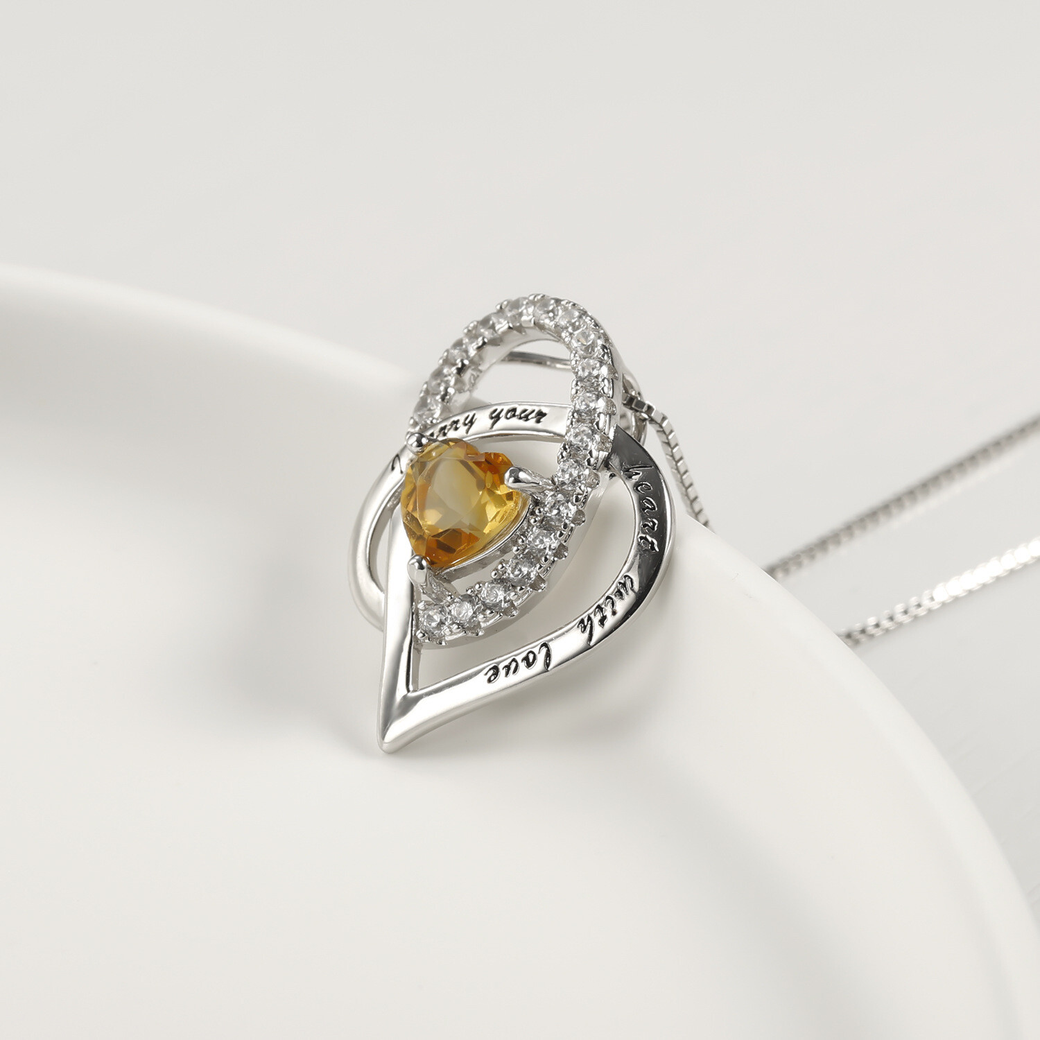 Birthstone Necklace for Mom Women Sterling Sliver 925 Mothers June May December