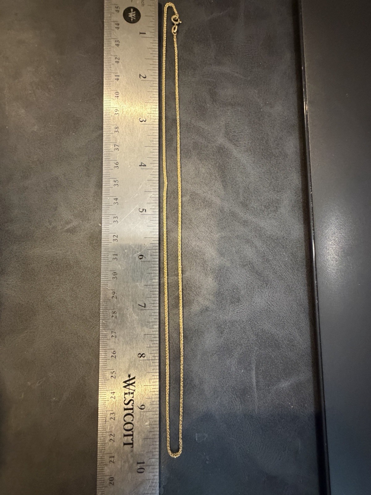 20” 10k Real Gold Spiga Wheat Necklace Chain 1.4mm