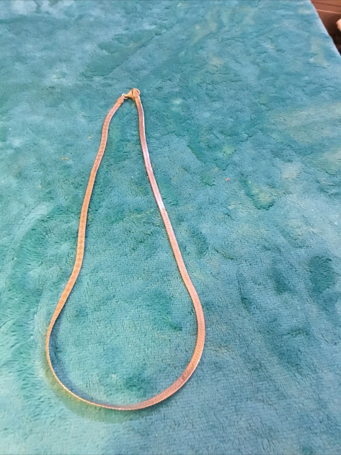 Herringbone Made In Italy 925 sterling silver necklace 18 inches EXC. CON.