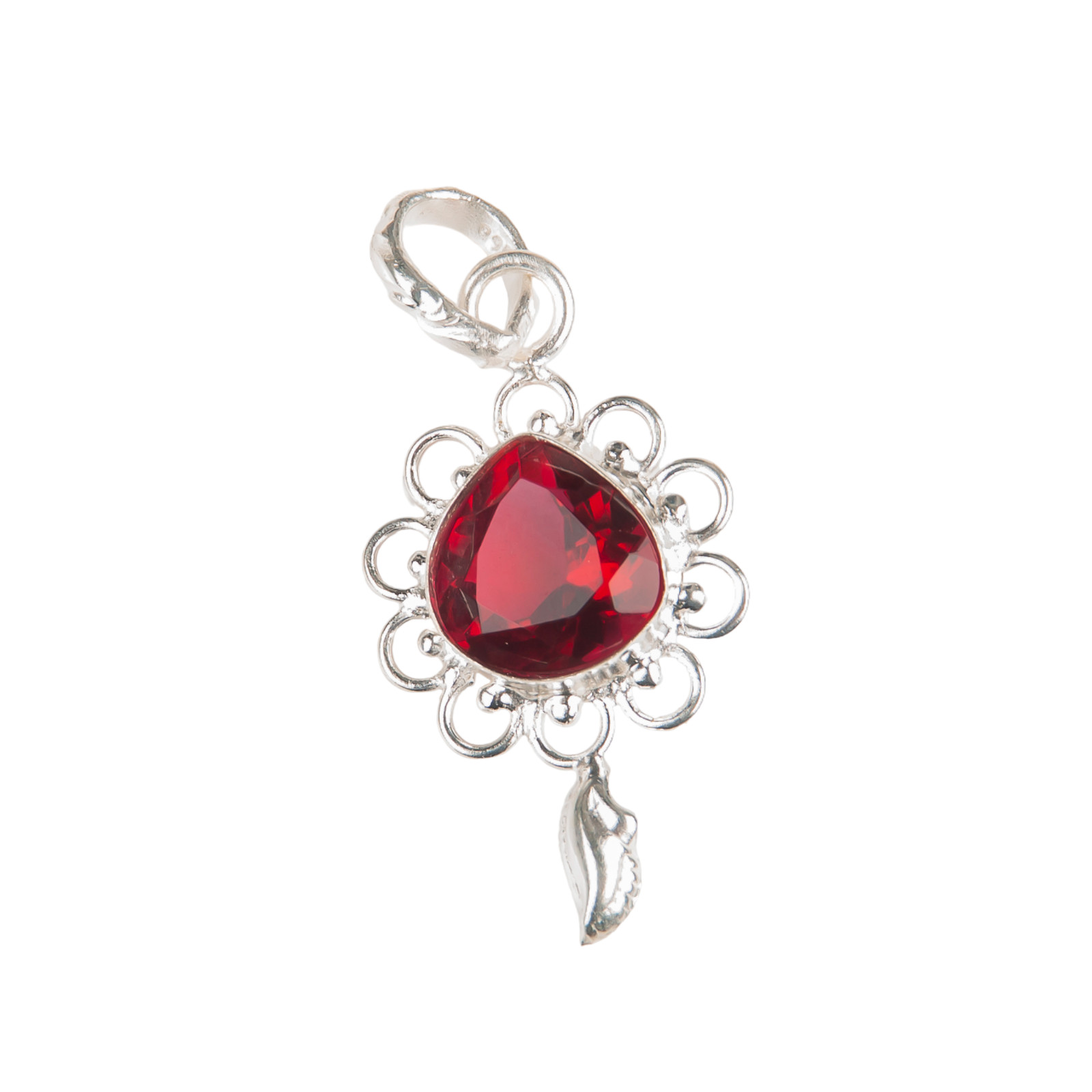 Pink Rubellite Gemstone 925 Solid Silver Pretty Pendent 1.80″ Gift For Birthday