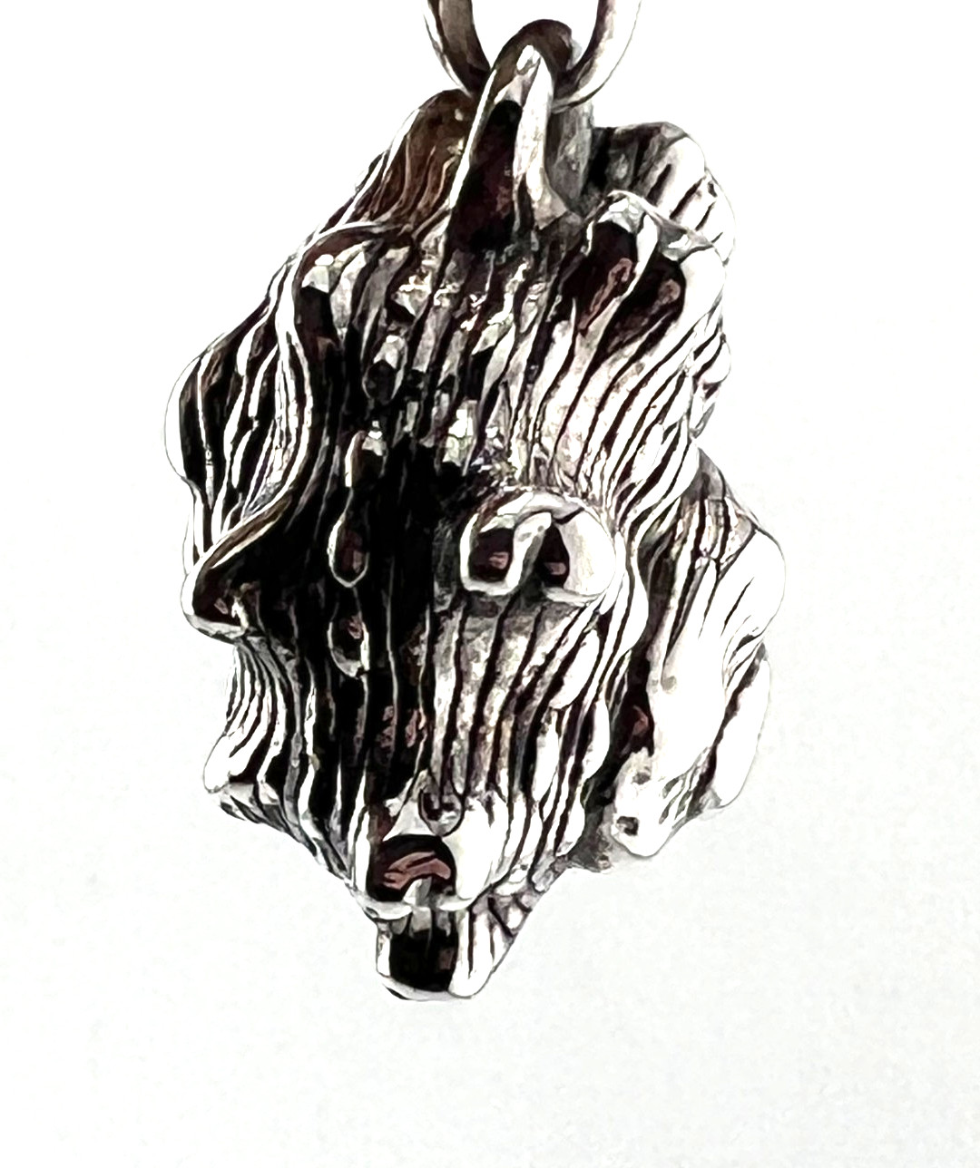 Conch shell pendant 925 Sterling silver Electroform design