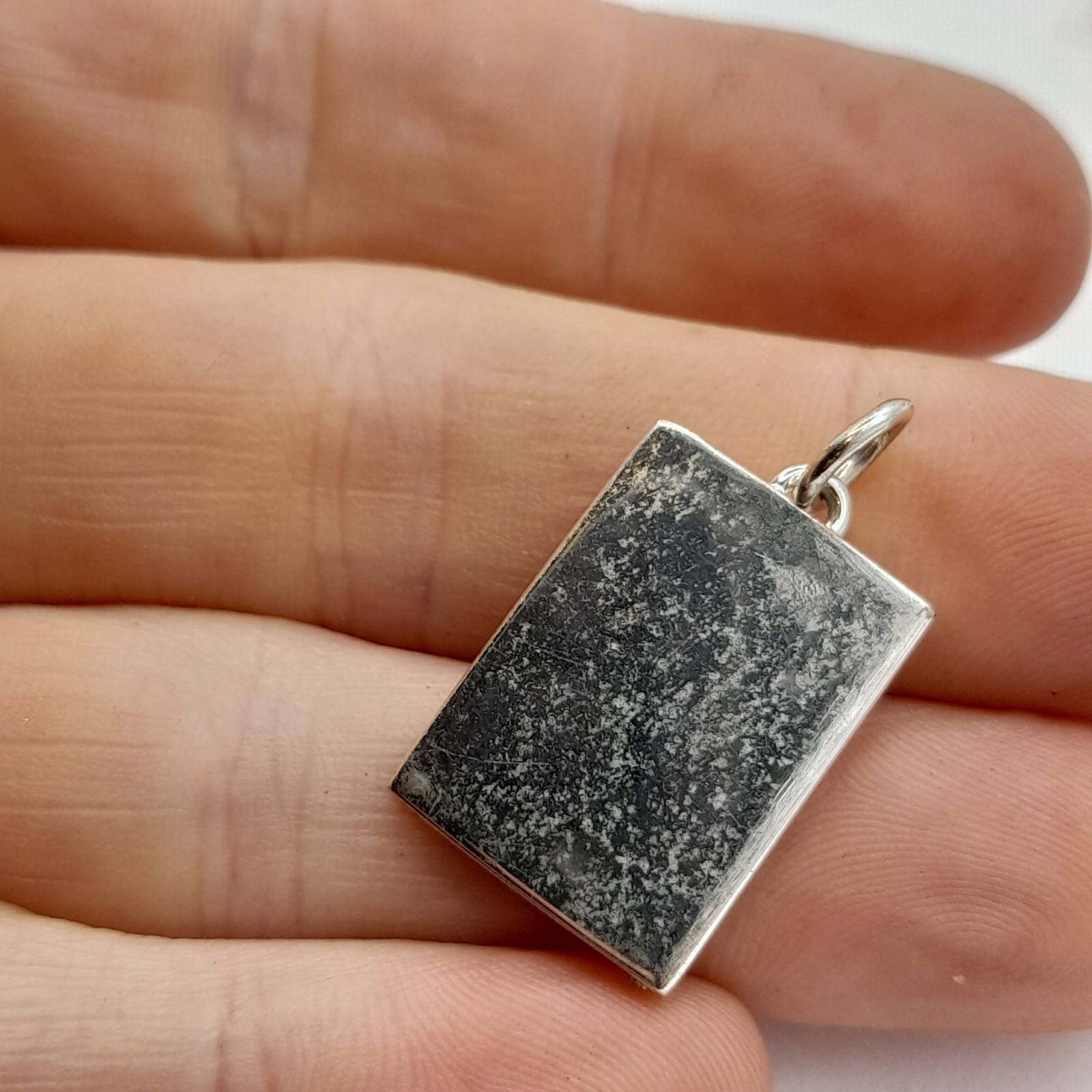 Sterling 925 Silver Book Style Photo Locket Pendant