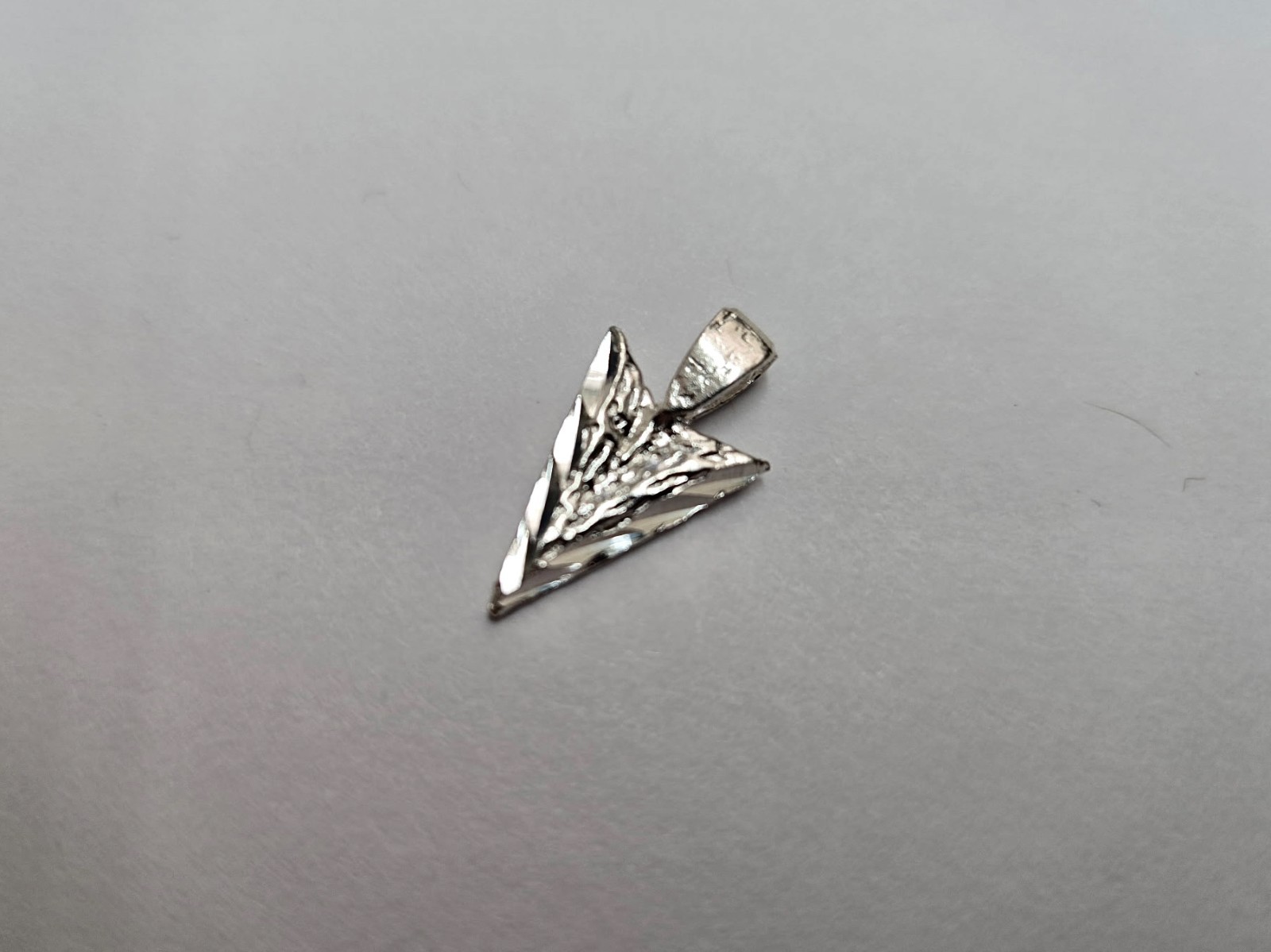 925 Sterling Silver Arrowhead Pendant Excellent Quality 5/8 (16mm) Inch Tall