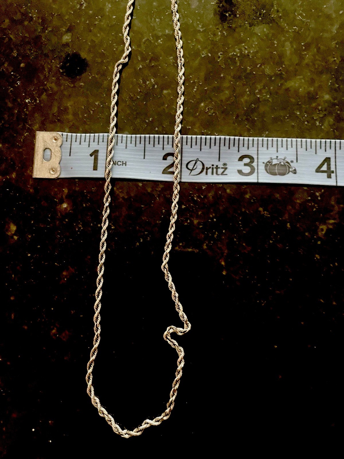Excellent Michael Anthony 18”L 3mm Solid 14K White Gold Chain Necklace 6.45Grams