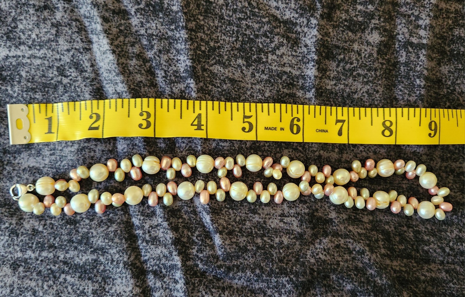 Honora Multicolor Baroque Pearl Necklace 18in 925 Lobster Clasp w/original pouch