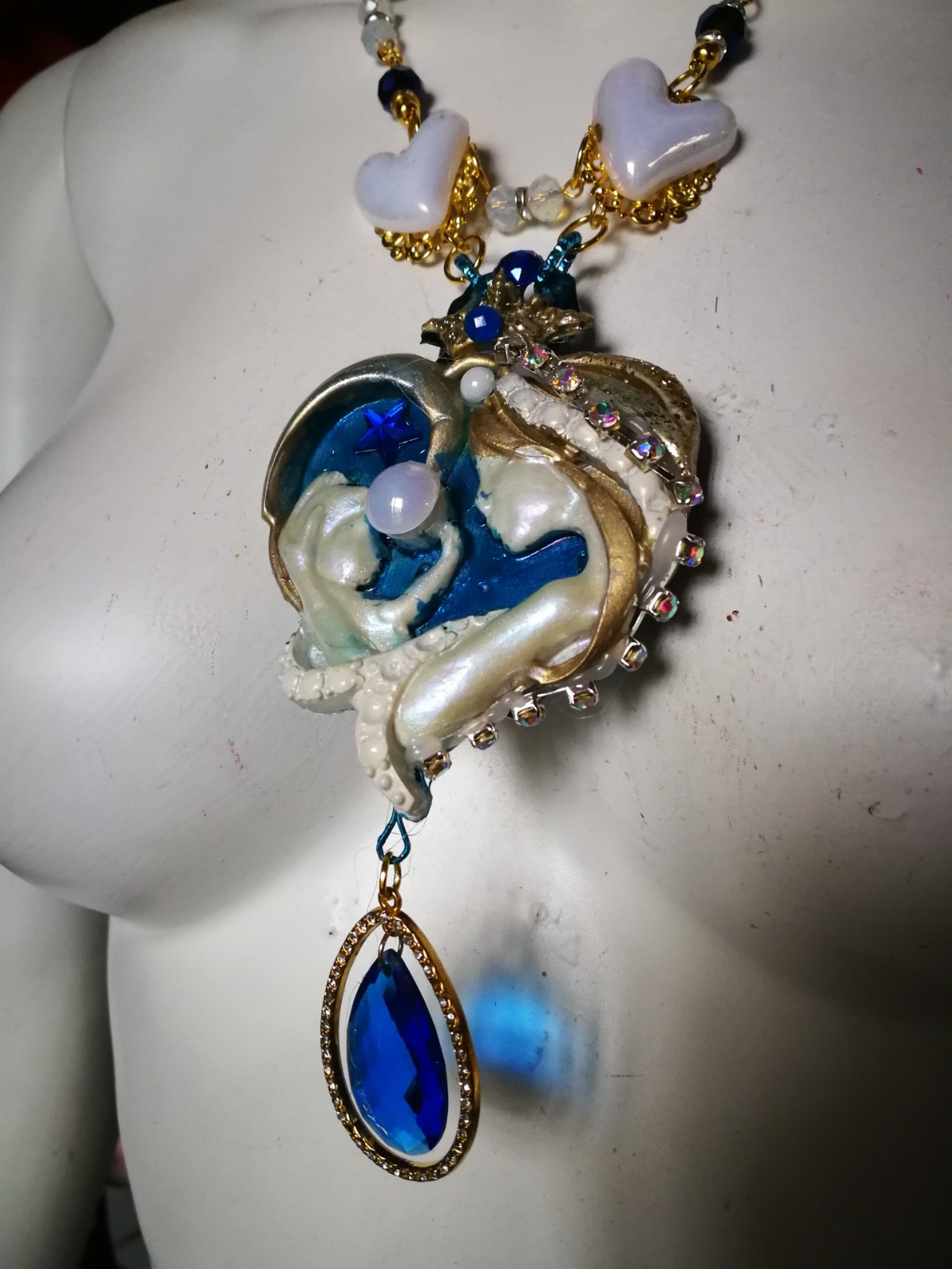 Luxury Fine Jewelry Statement Necklace Pendant Charm Belle Epoque Maternity Bib