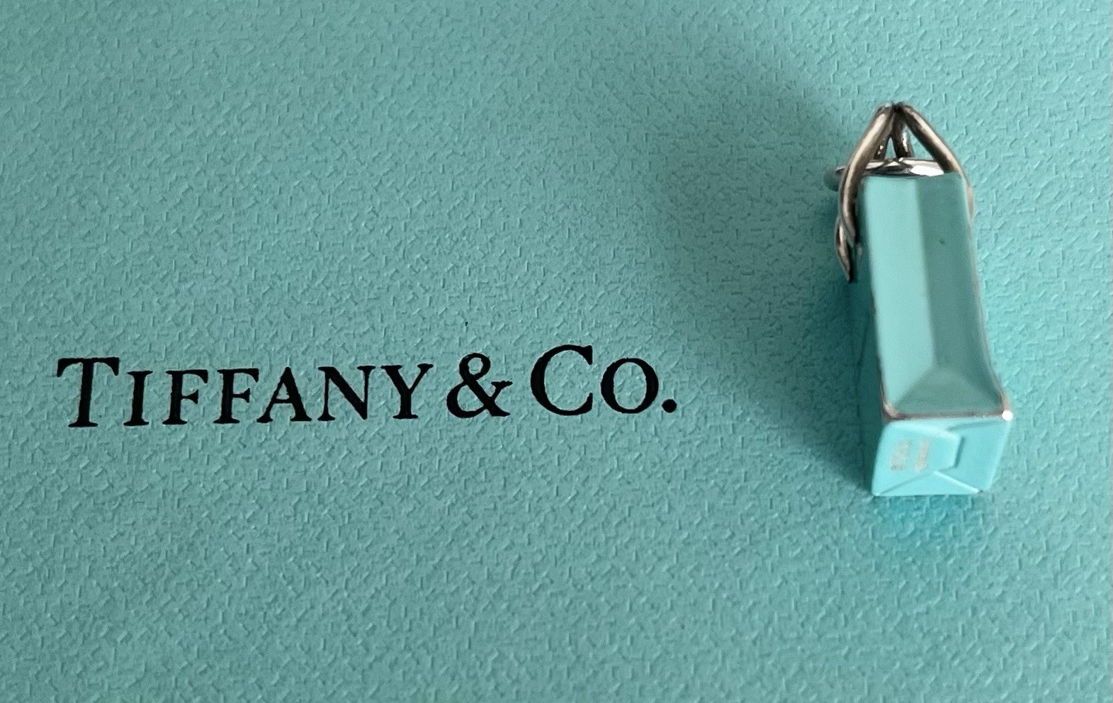 Tiffany & Co. Enamel Shopping Bag Charm