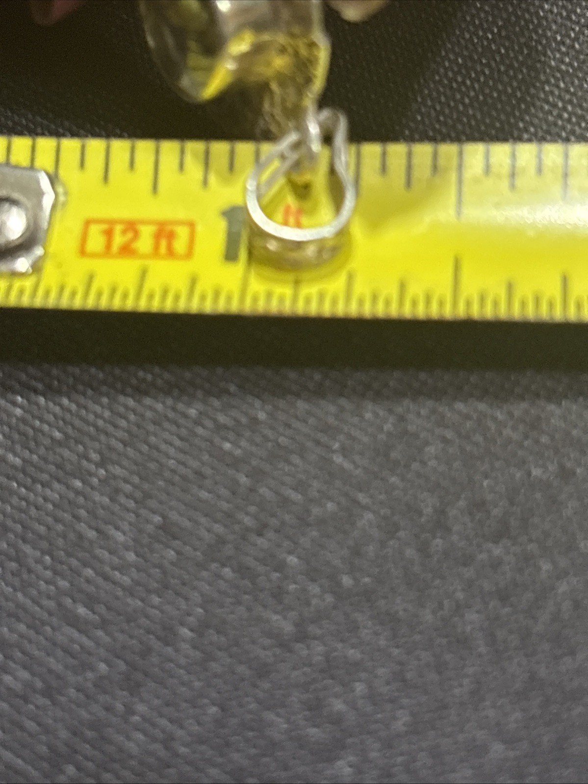 Vintage Green & Lemon Quartz 925 Sterling Silver Pendant 2” Long 4.4 Grams