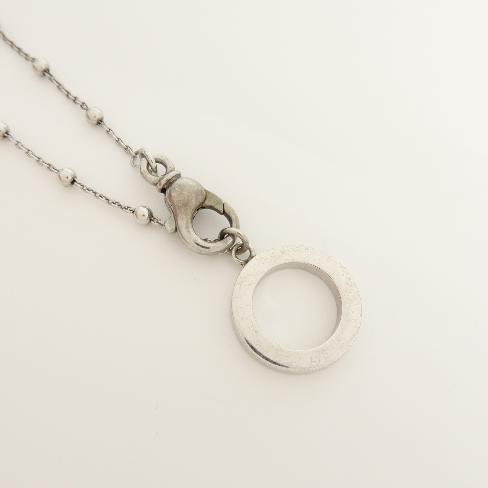 Dolce & Gabbana Sterling Pendant Necklace SV925 Silver Authentic Used F/S