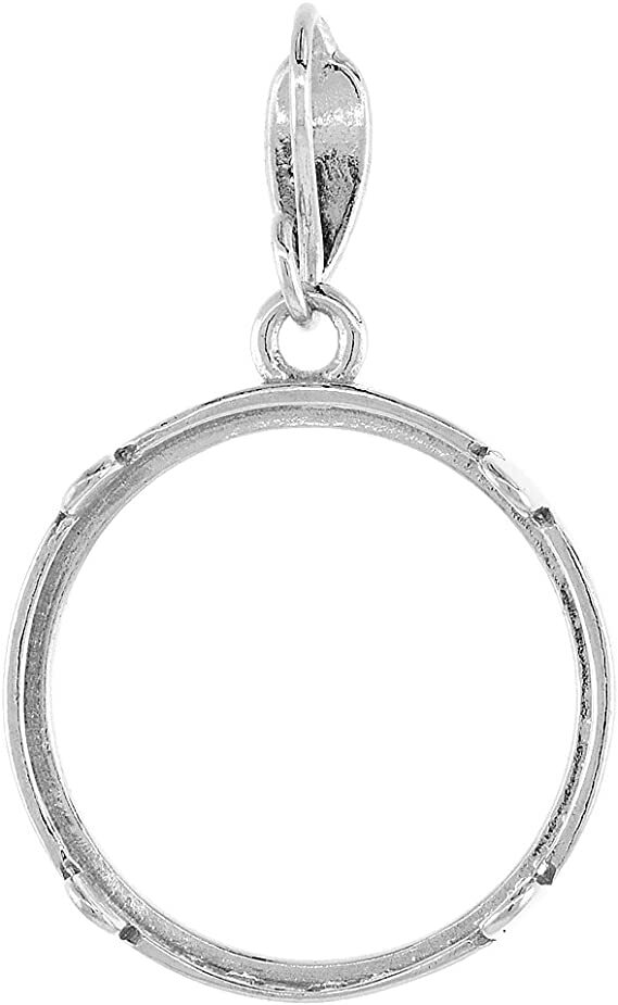 925 Sterling Silver Susan B. Anthony Bezel Sacagawea 26 mm Coins Square Edge