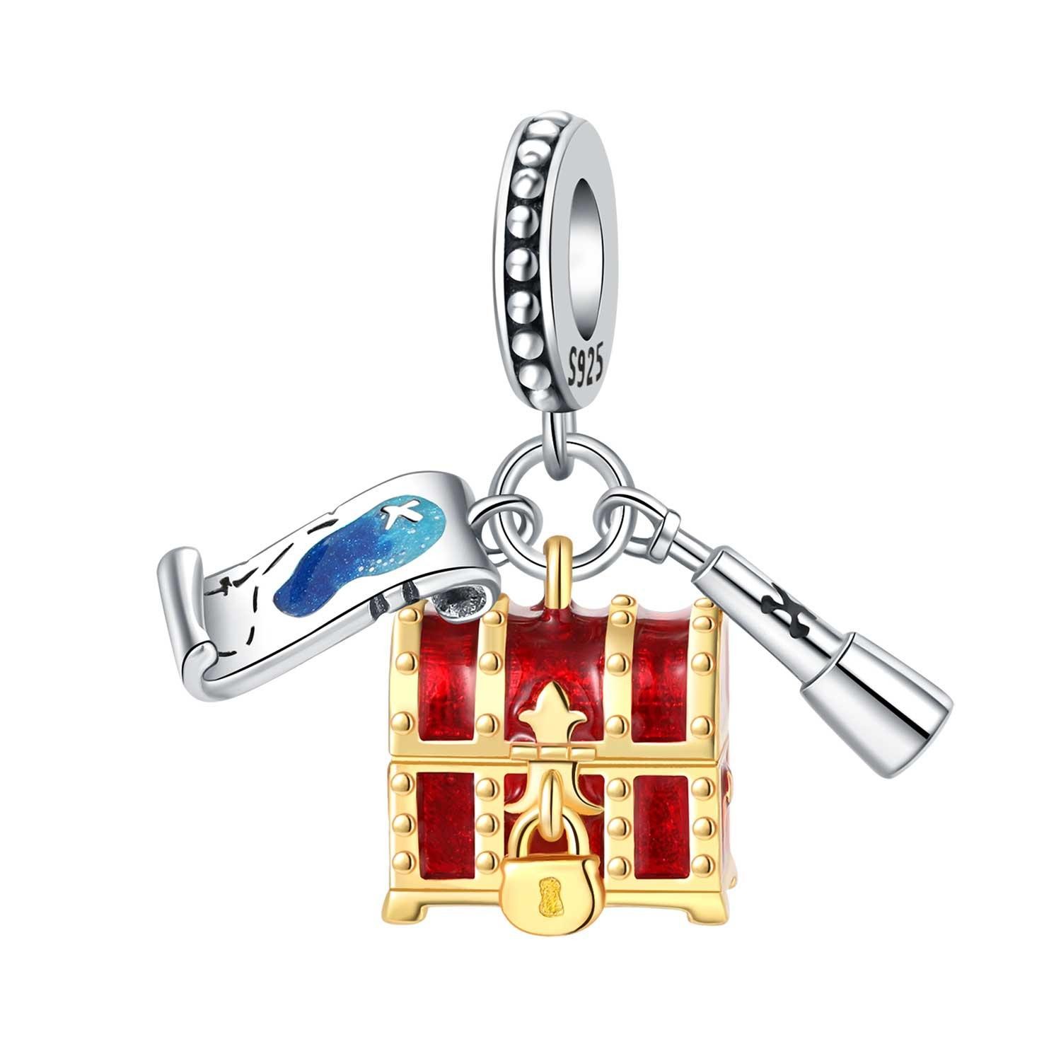 Blue Charm 925 Sterling Silver Ocean Pearls Betta Fish Pendant Birthday Party Gi