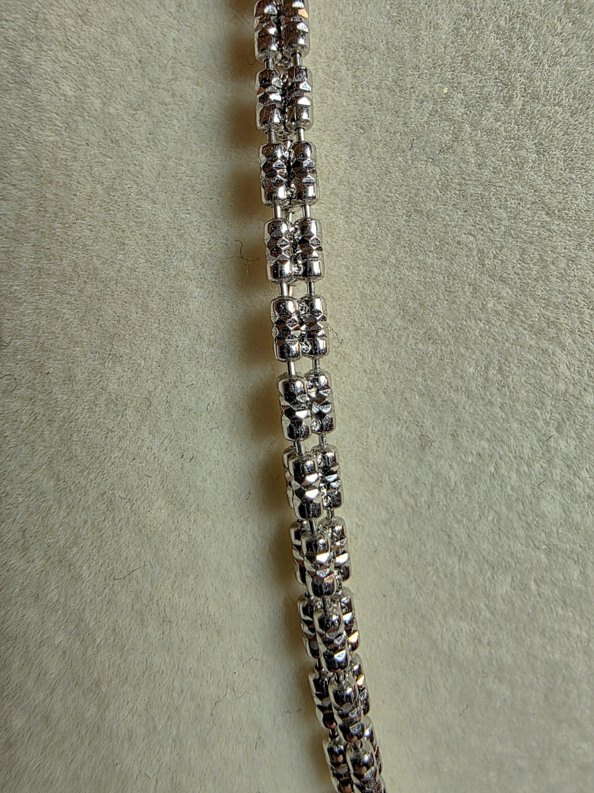 24″ 3.2mm Ice Barrel 3-Line Diamond Cut w/Rhodium Finish 925 Sterling Silver