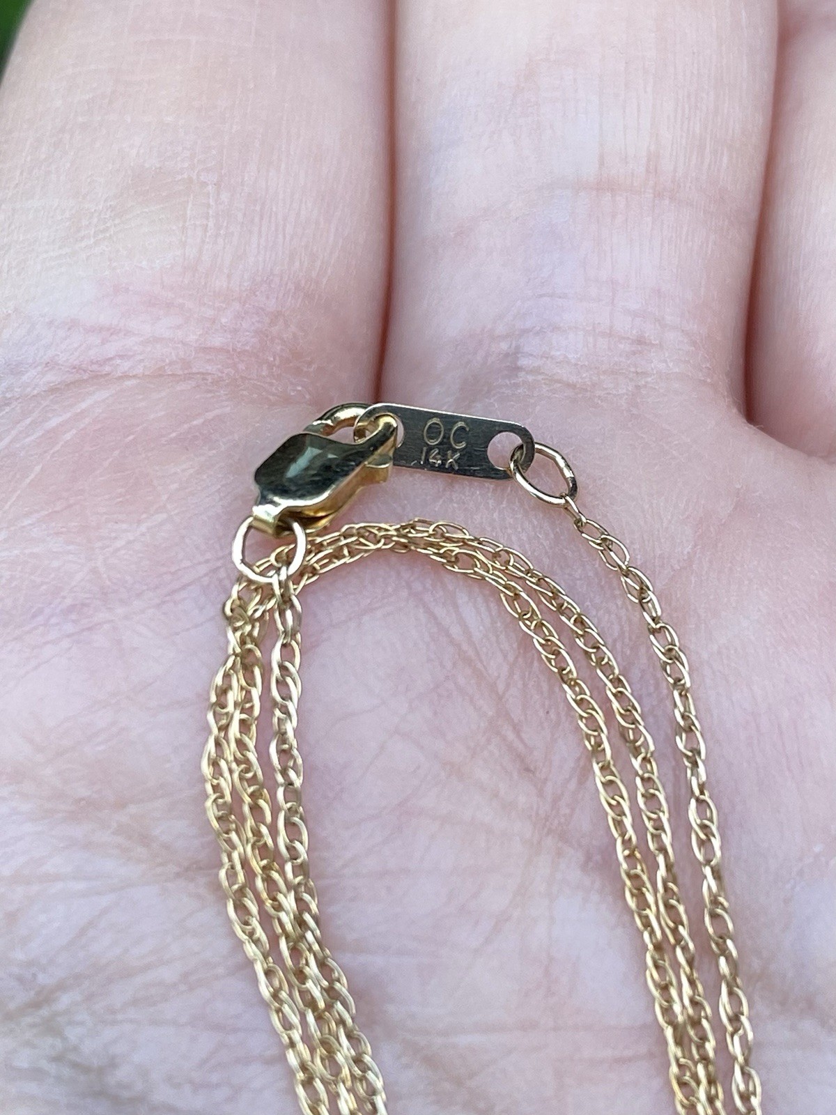 Real 14K Yellow Gold Wheat Chain Necklace 20 Inches, 1.22 Grams