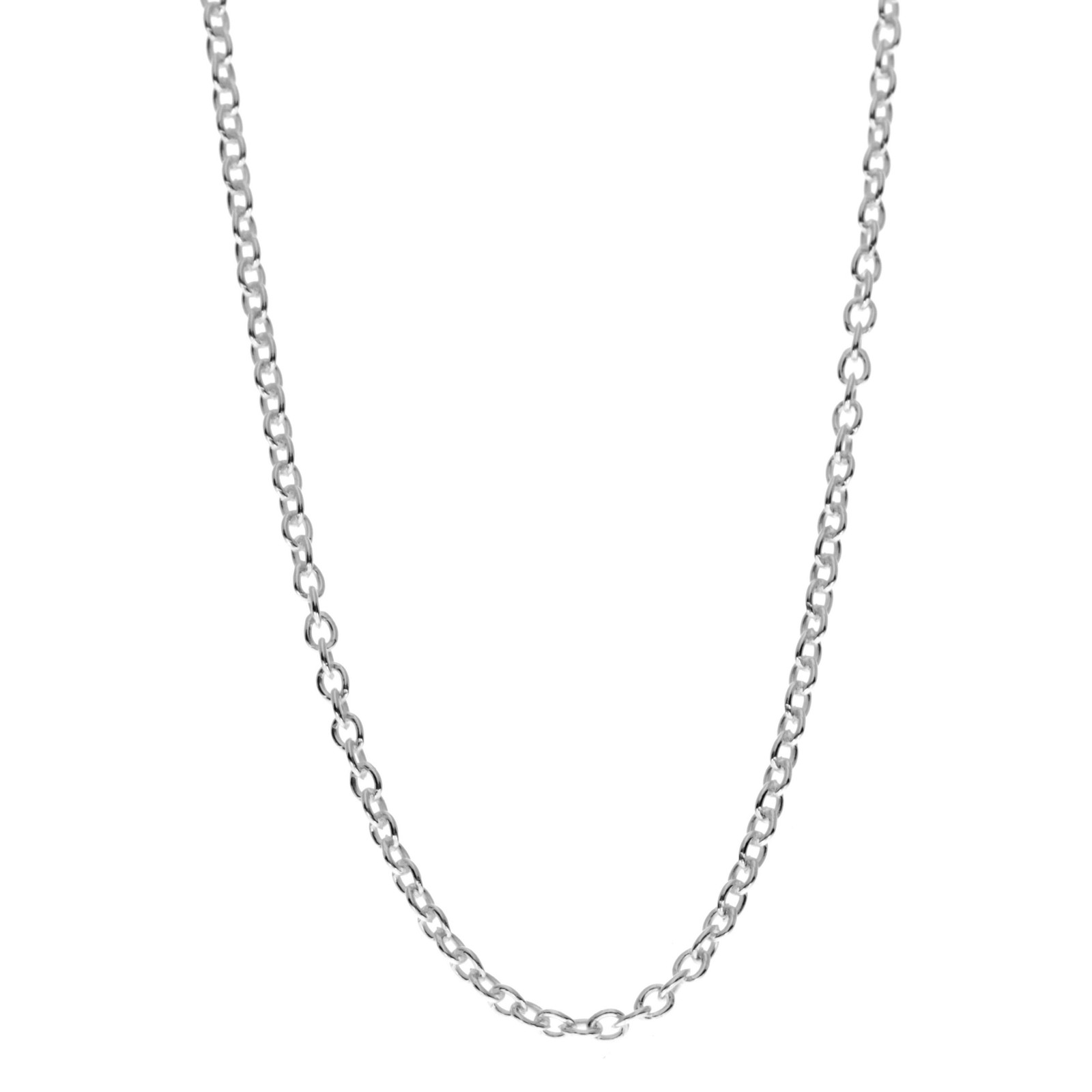 Made in Italy – 925 Sterling Silver Delicate Trace Chain with an anti-tarnish co